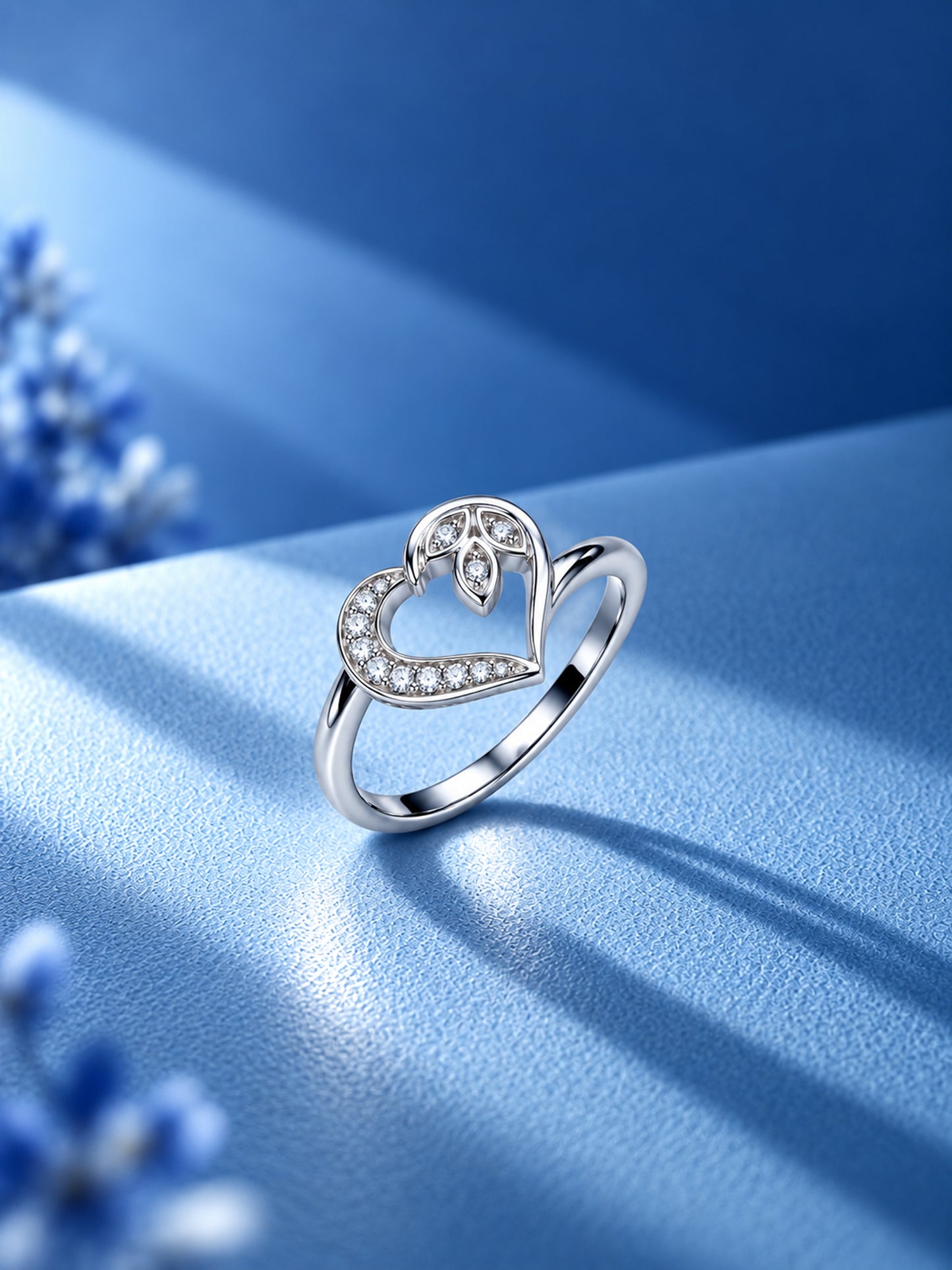 Floral Heart Spark Ring
