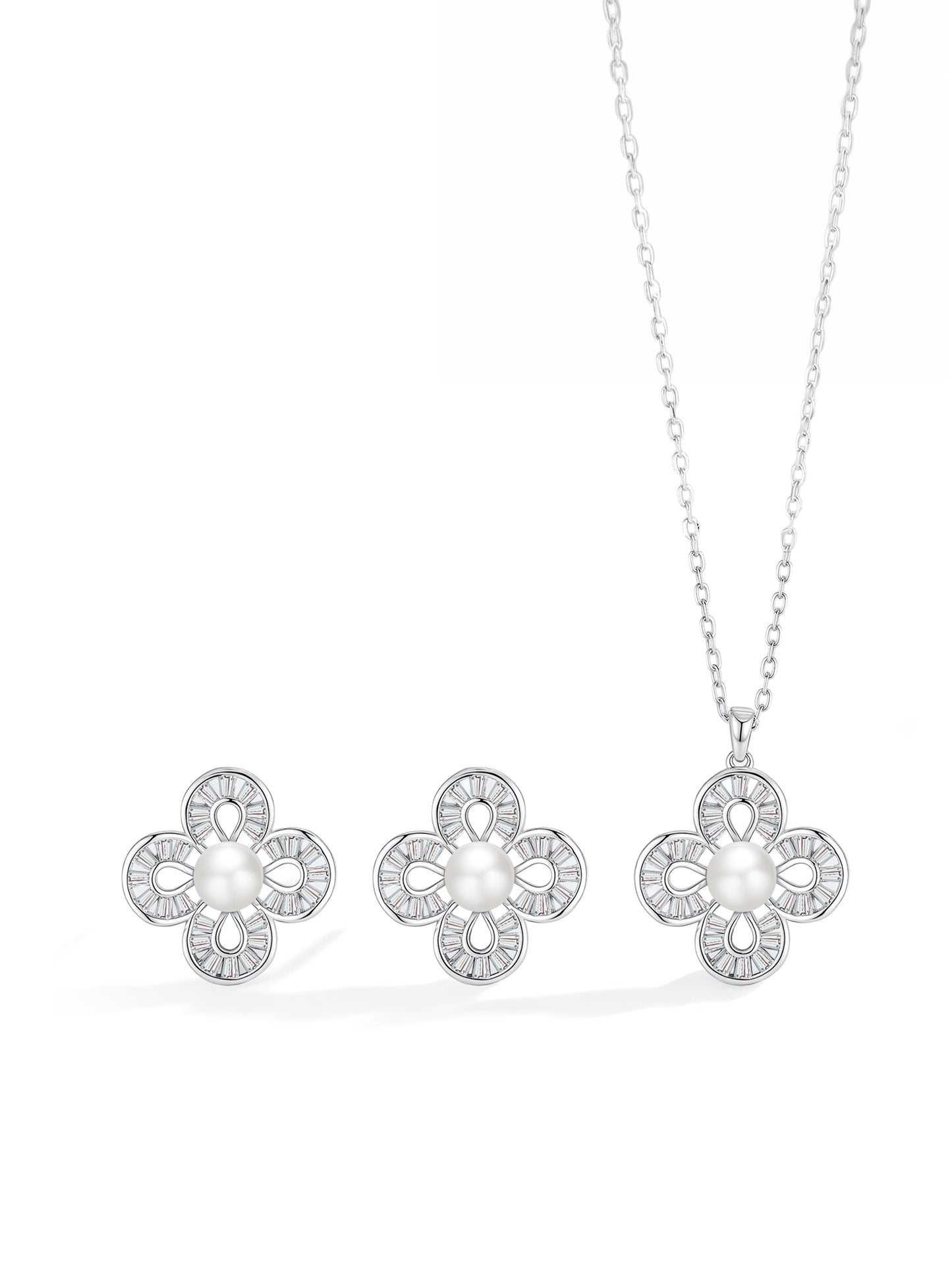 Moonlit Blossom Jewelry Set