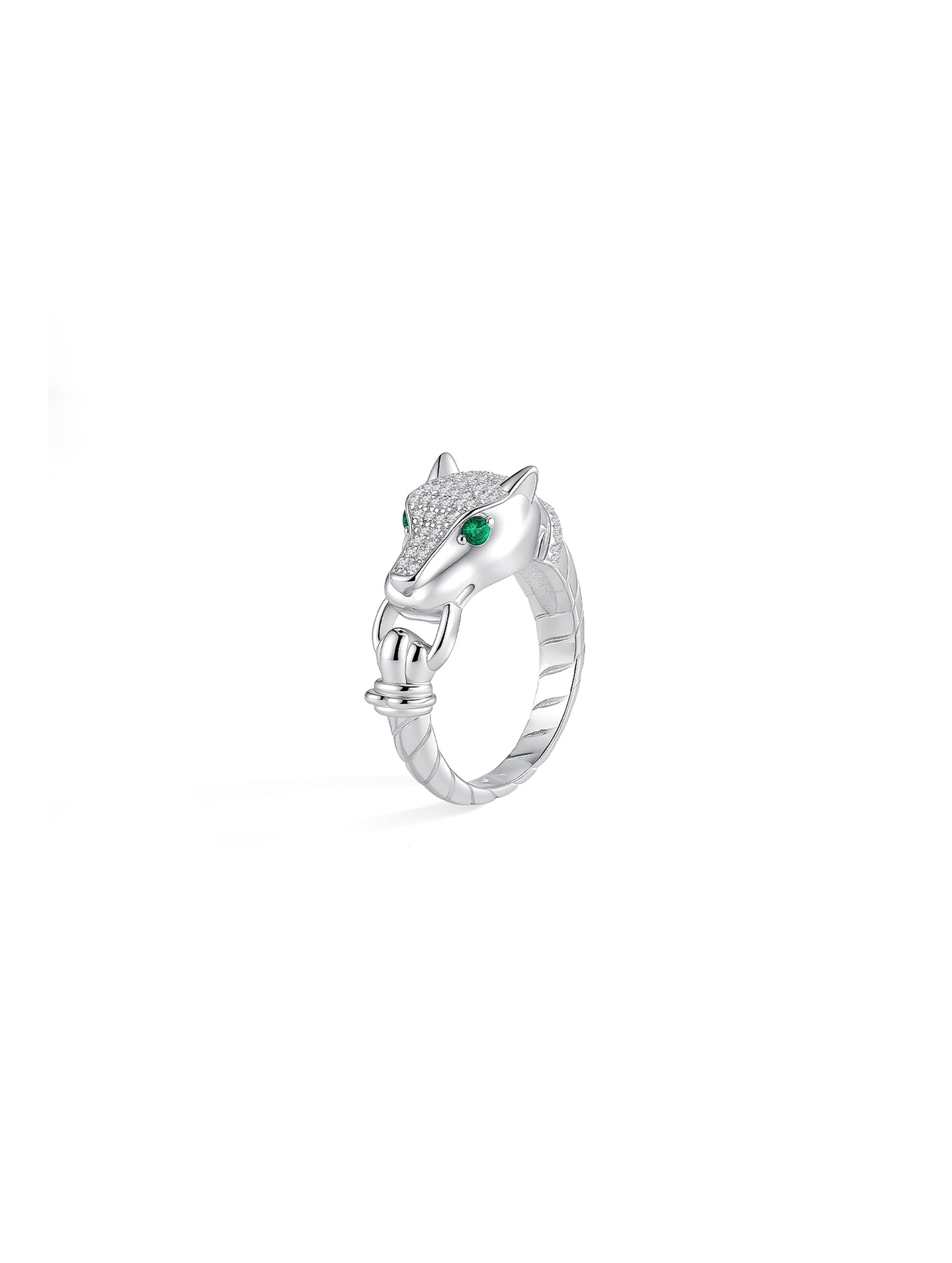 EMERALD EYE PANTHER RING