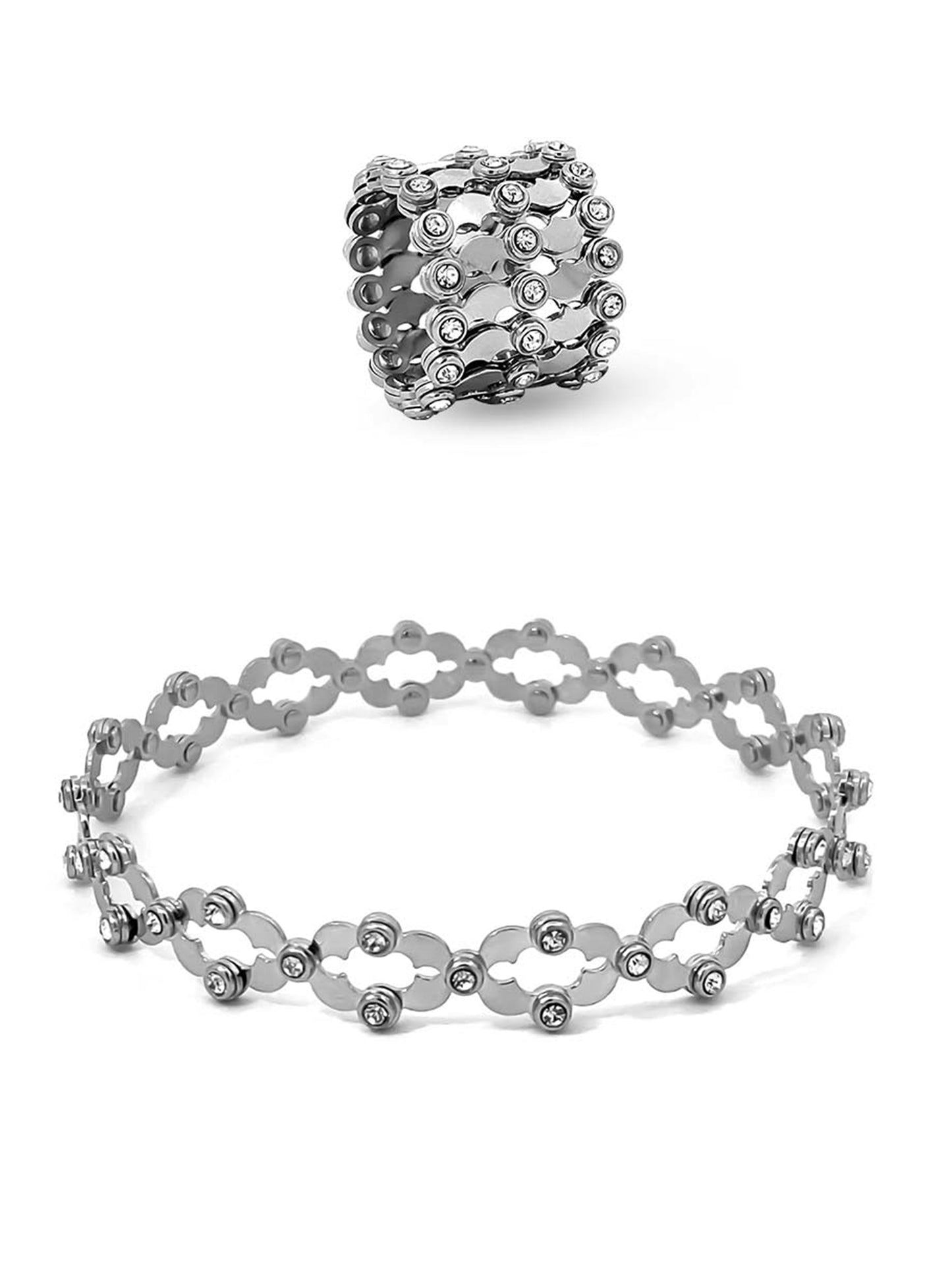 AAFREEN BRACELET CUM RING (STYLE 8015)