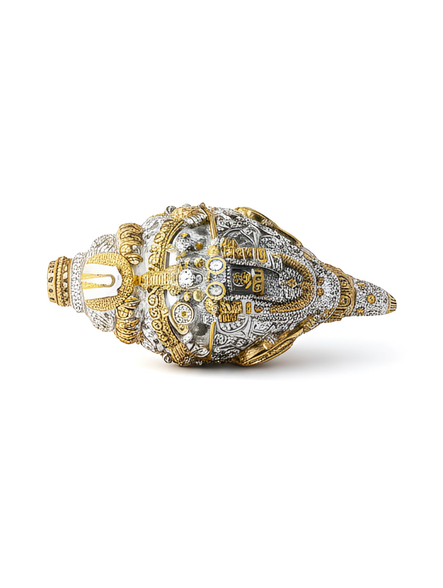 Silver Coated Vaikunth Shankh