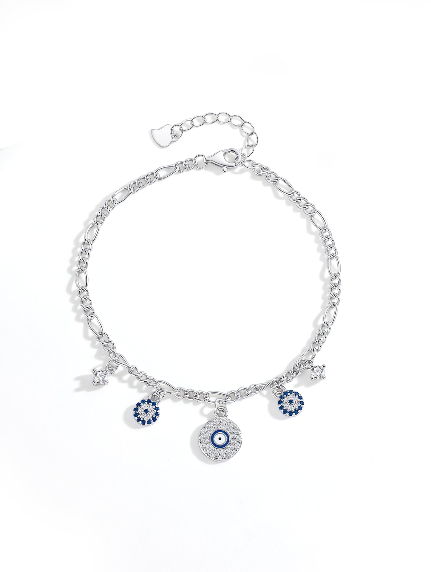 EVIL EYE CHARM HALO BRACELET