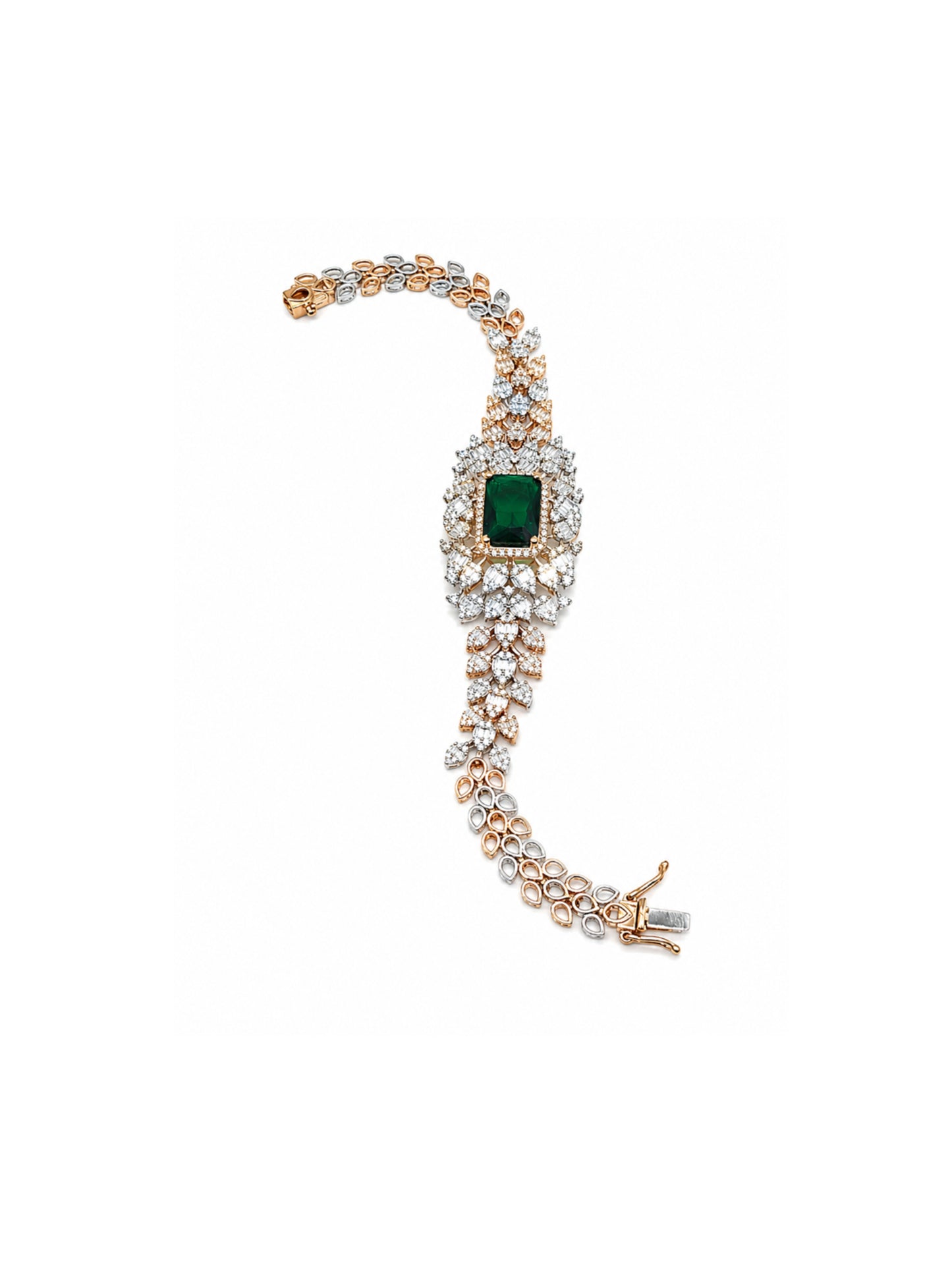 Premium Emerald Royale Cascade Bracelet