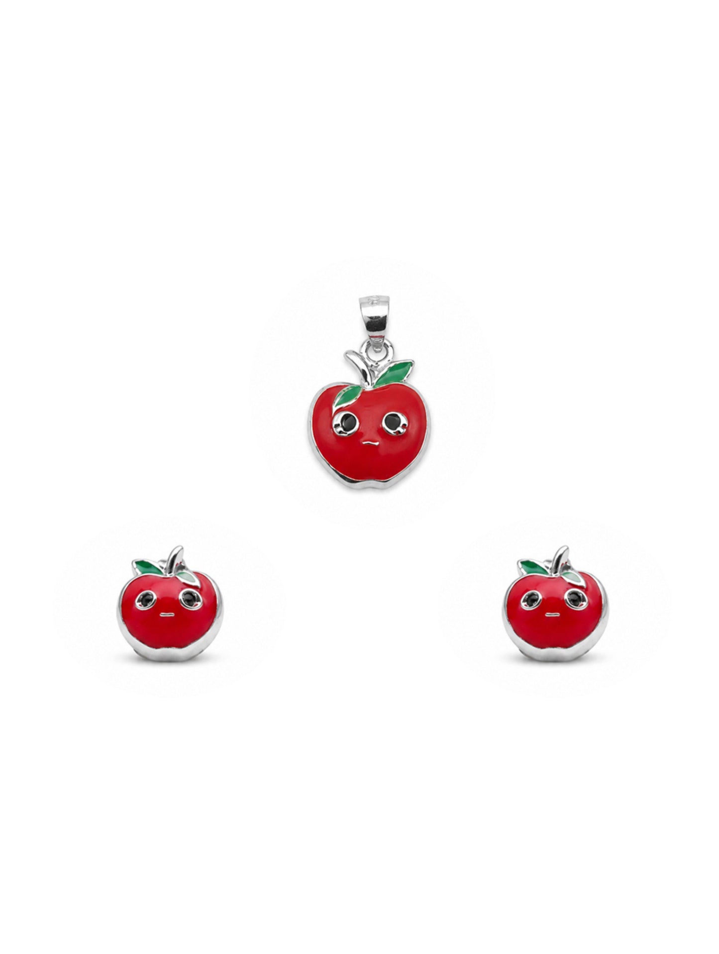 Cheery Apple Kids Pendant Set