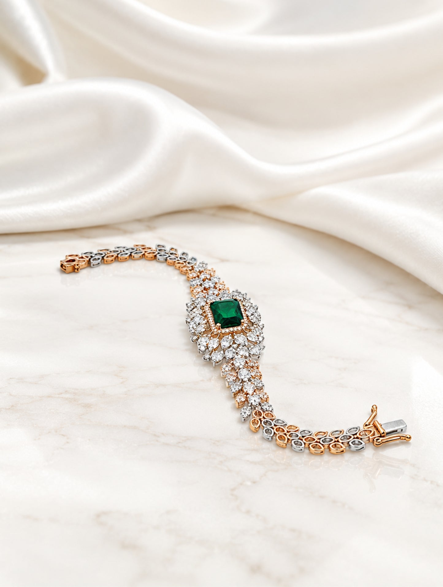 Premium Emerald Royale Cascade Bracelet