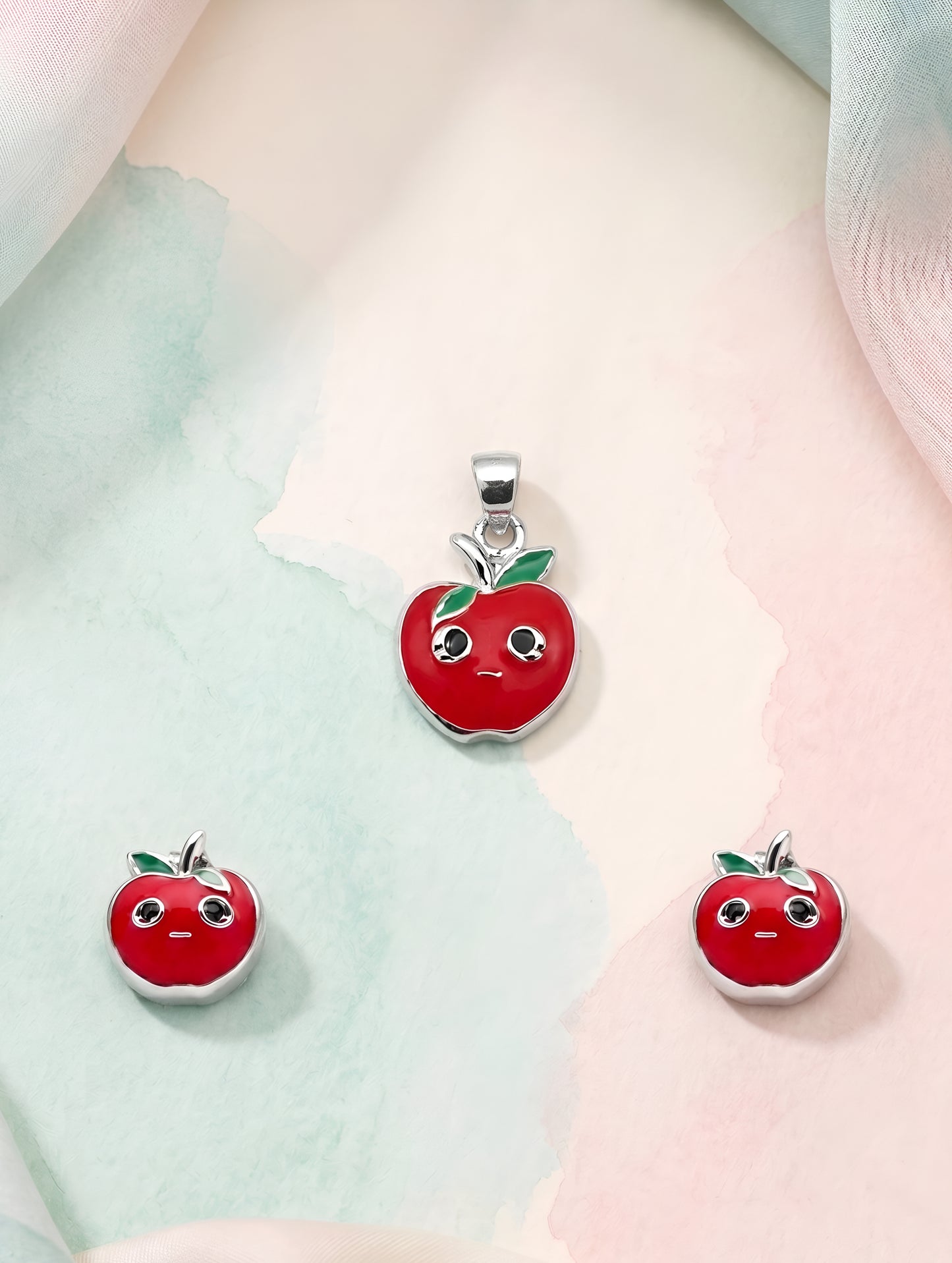 Cheery Apple Kids Pendant Set