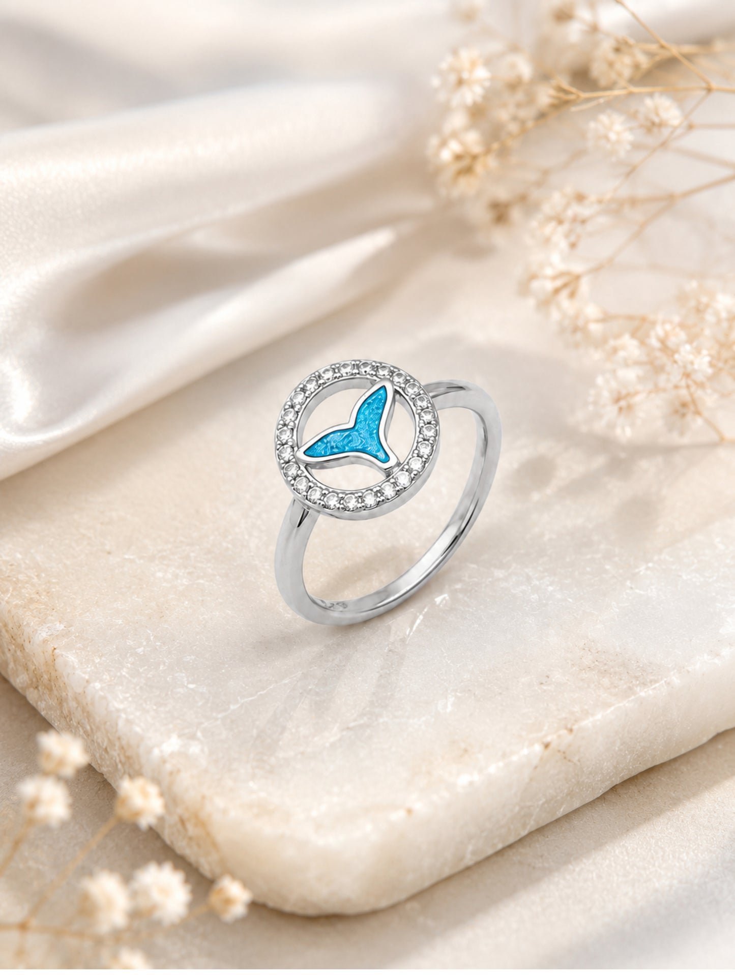 Ocean Whisper Tail Kids Ring