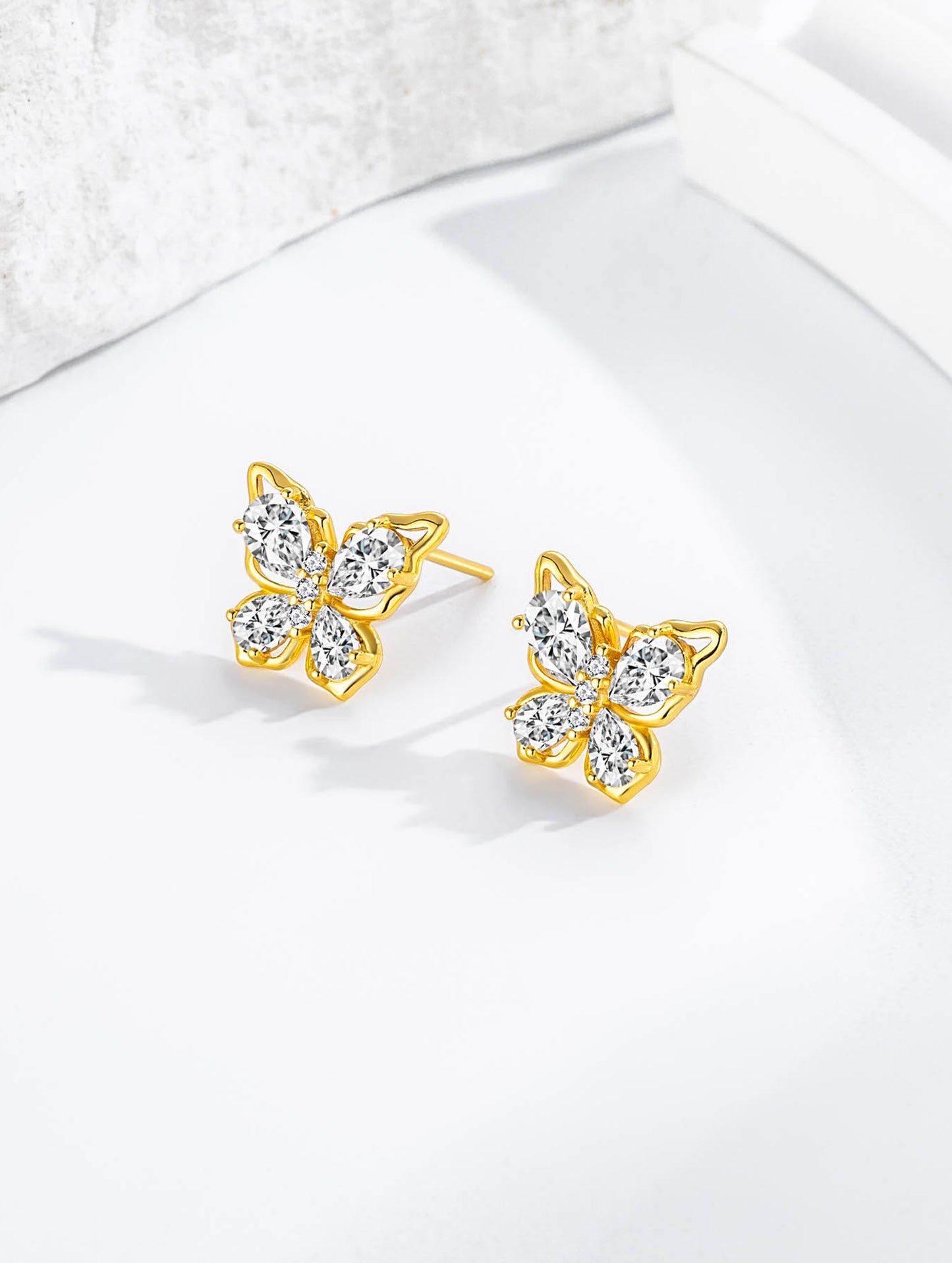 GOLDEN BUTTERFLY SPARK EARRINGS