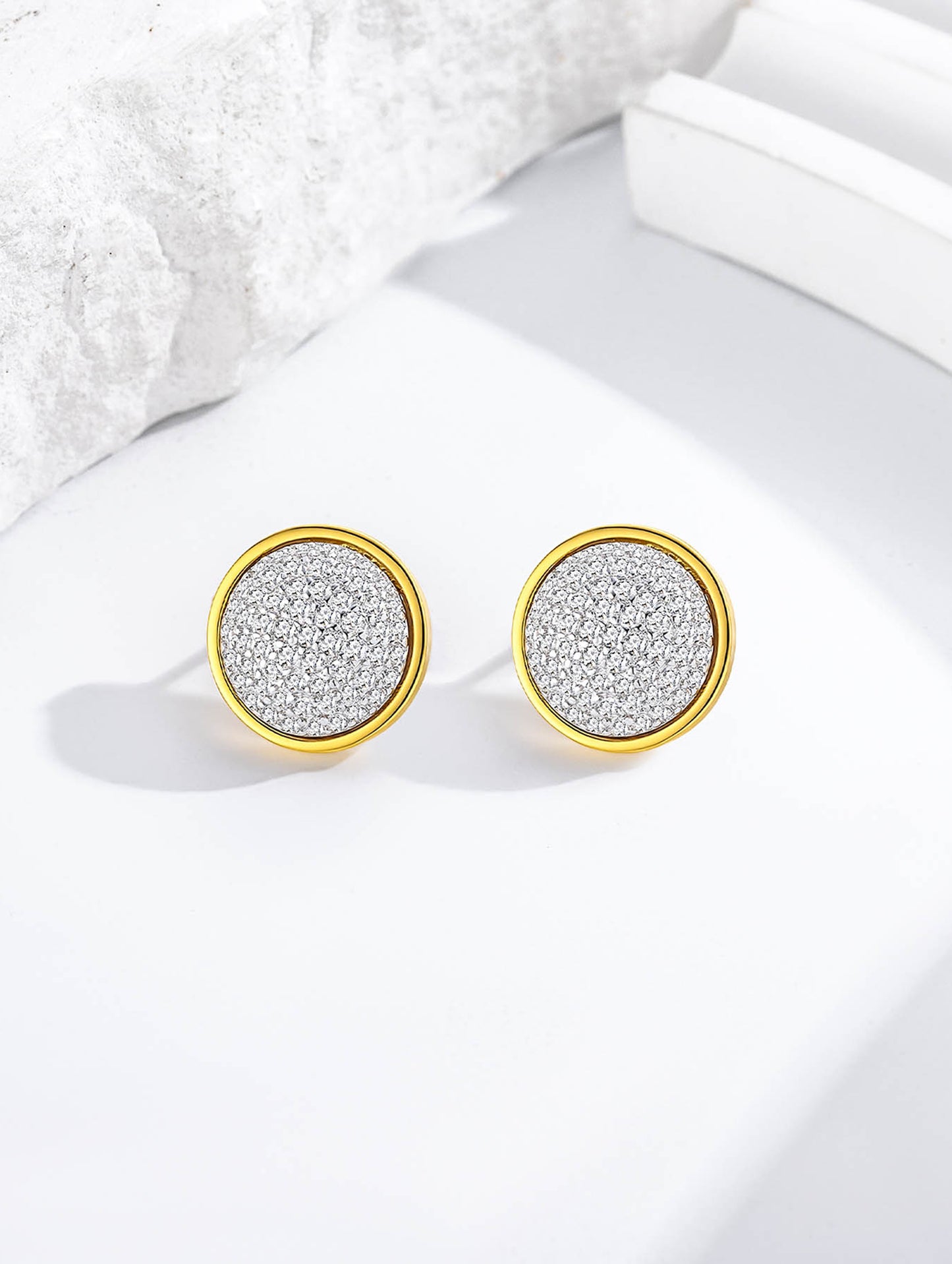 LUMI SPARK ROUND EARRINGS