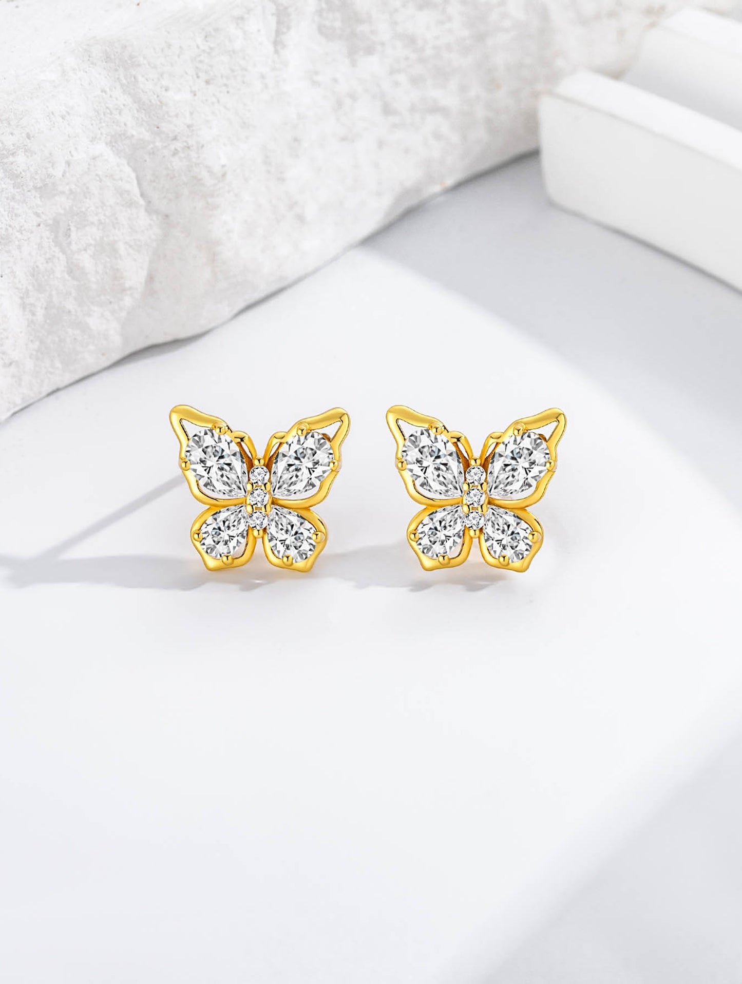 GOLDEN BUTTERFLY SPARK EARRINGS