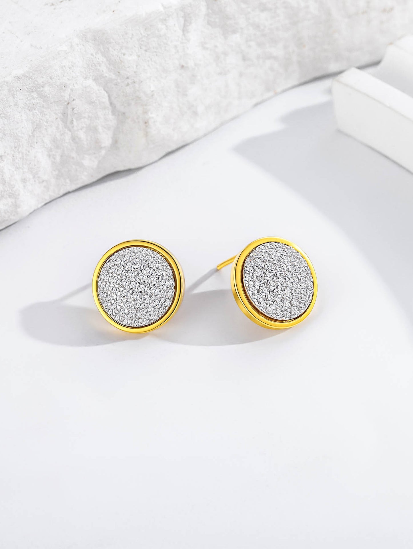 LUMI SPARK ROUND EARRINGS
