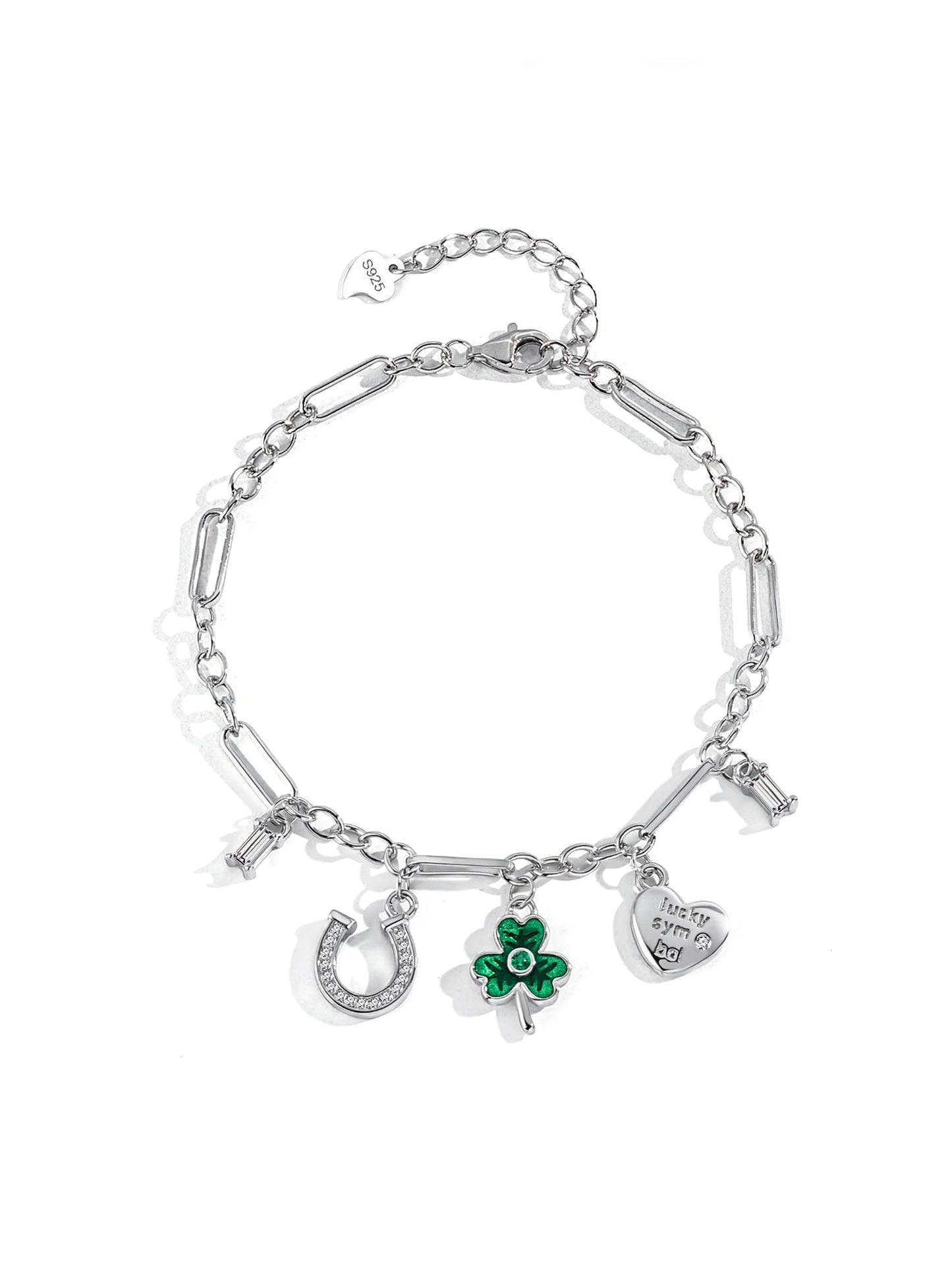 LUCKY CHARM SILVER BRACELET