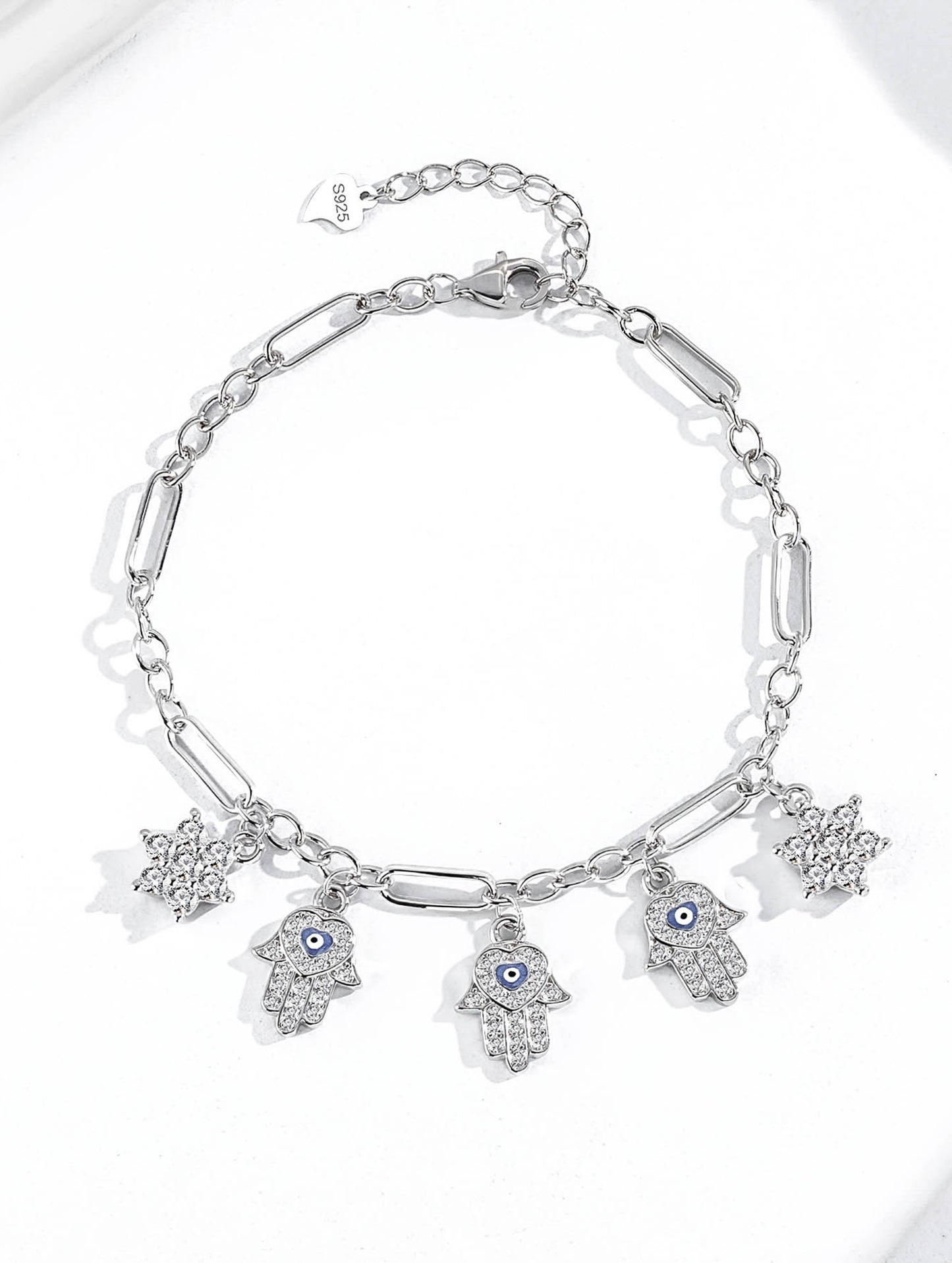 DIVINE HAND EVIL EYE BRACELET