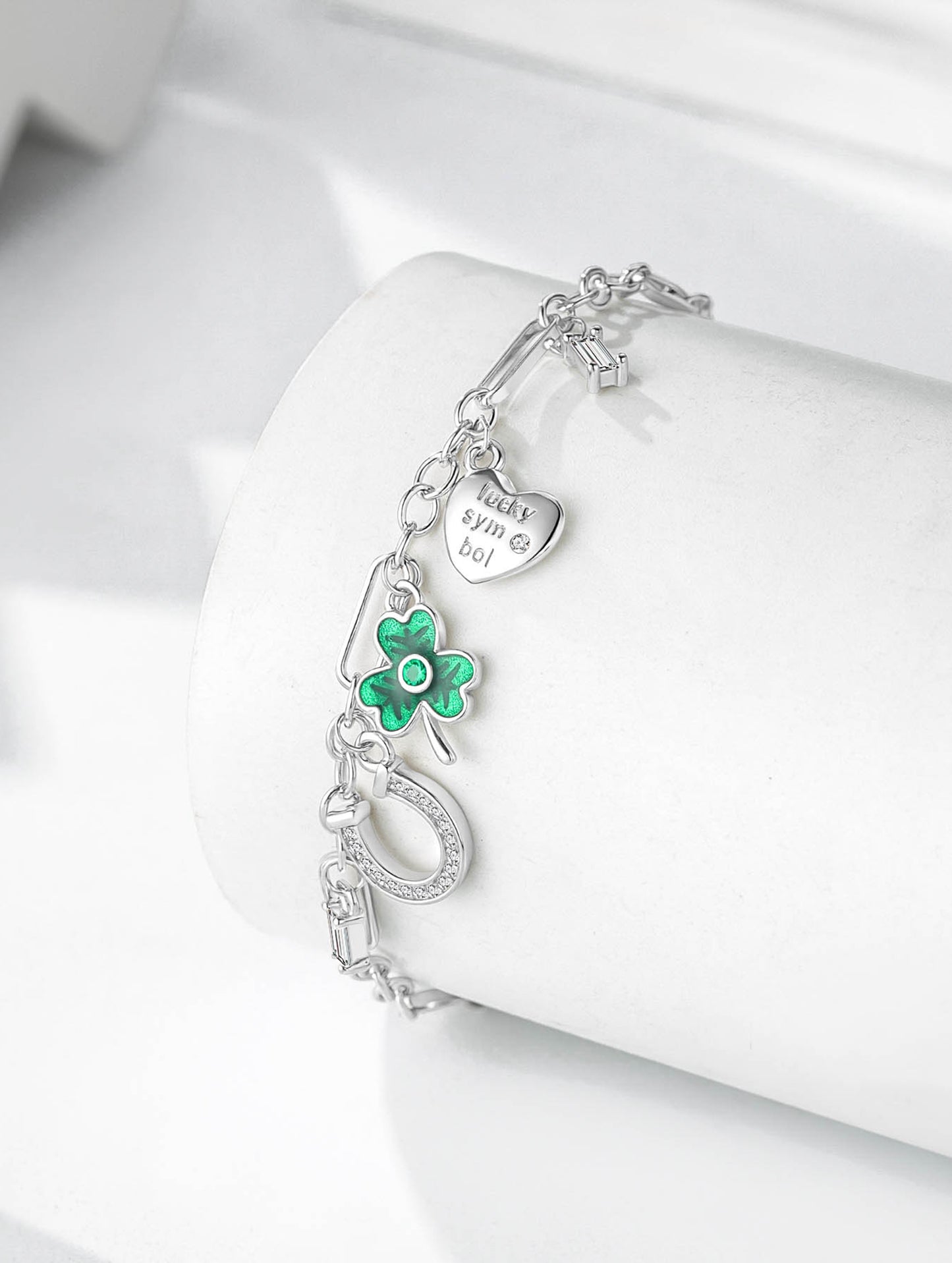 LUCKY CHARM SILVER BRACELET