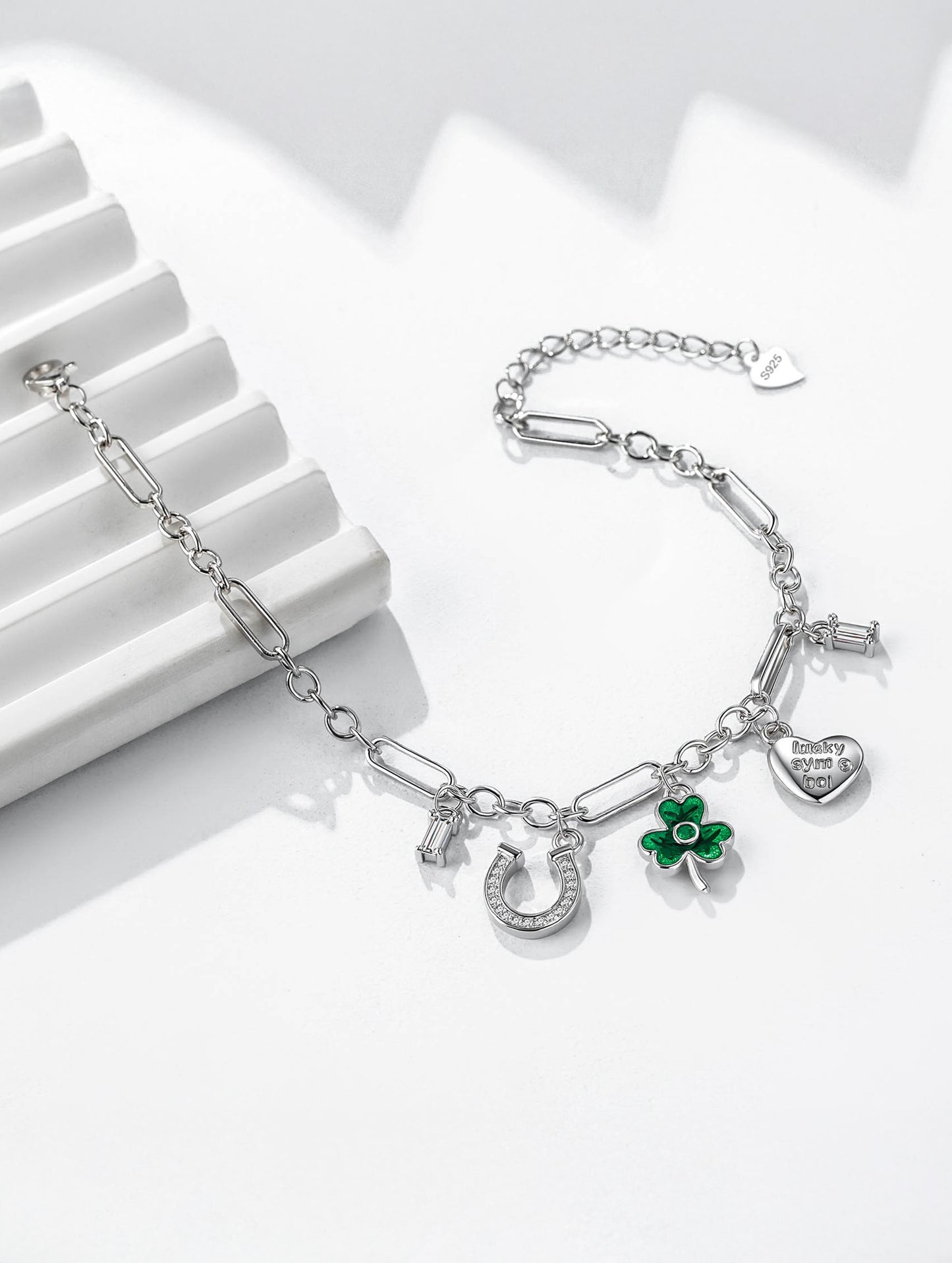 LUCKY CHARM SILVER BRACELET