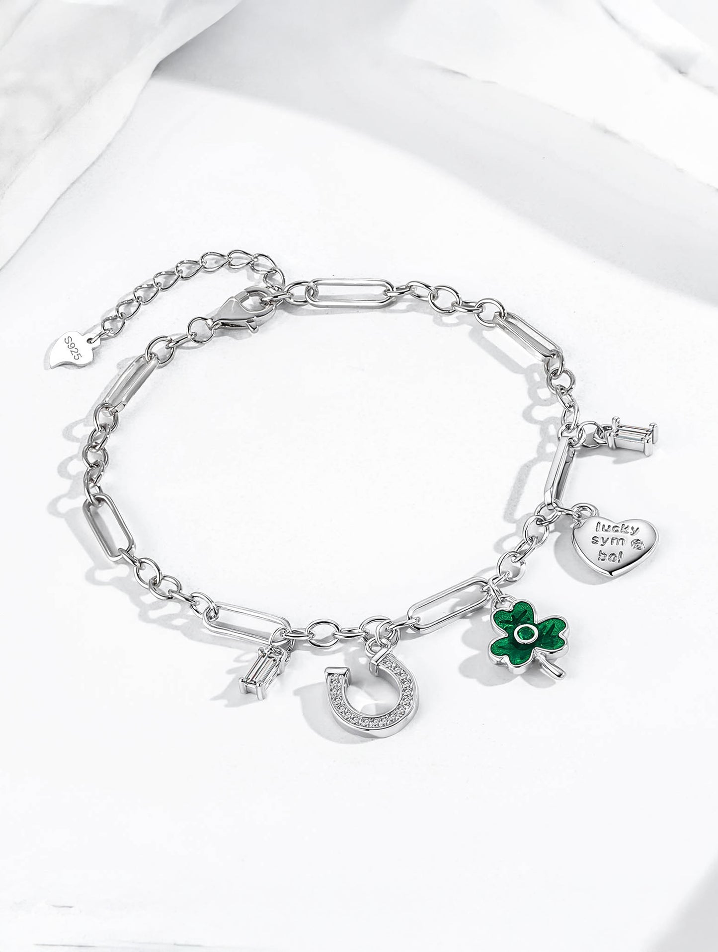 LUCKY CHARM SILVER BRACELET