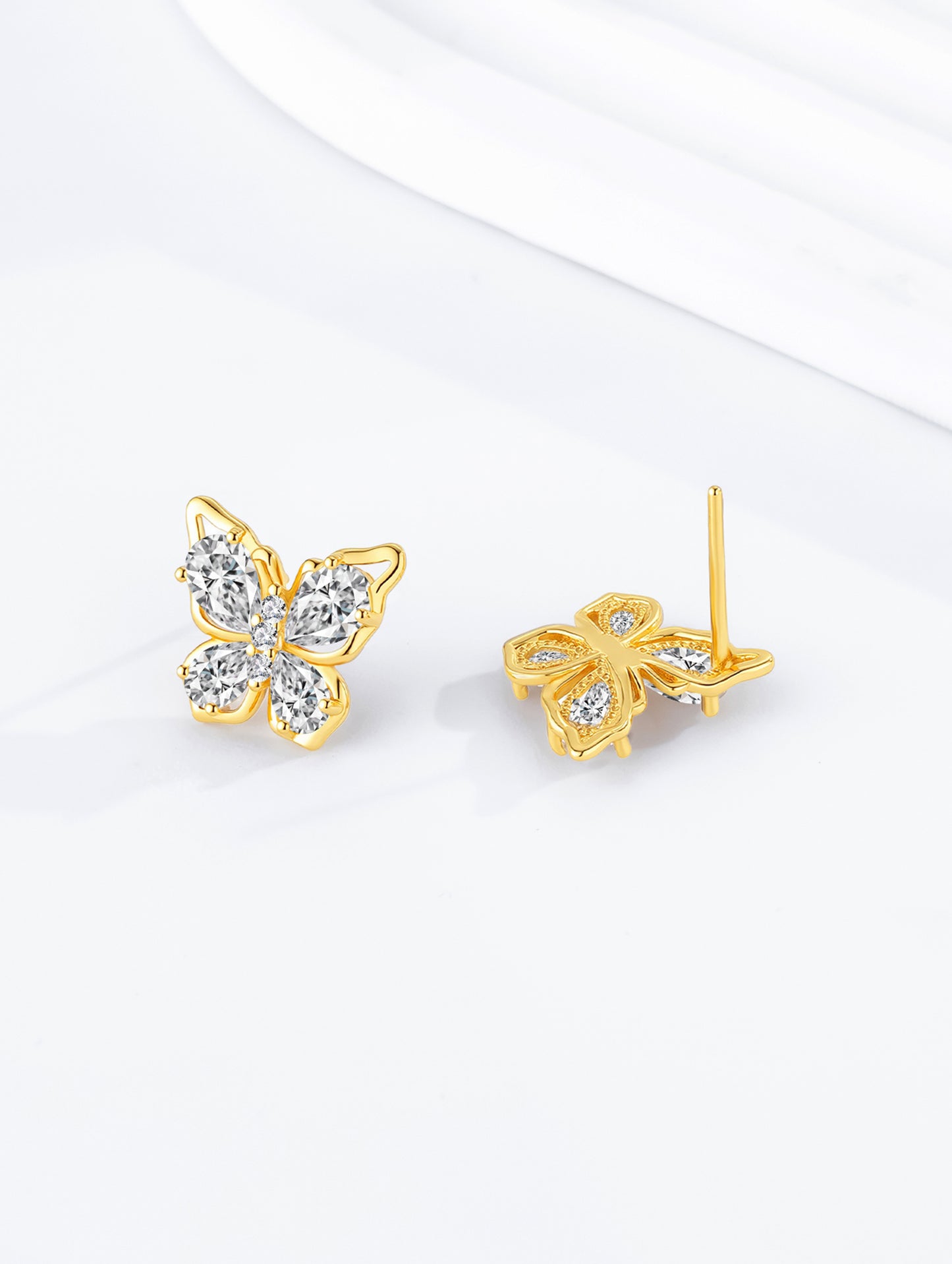 GOLDEN BUTTERFLY SPARK EARRINGS