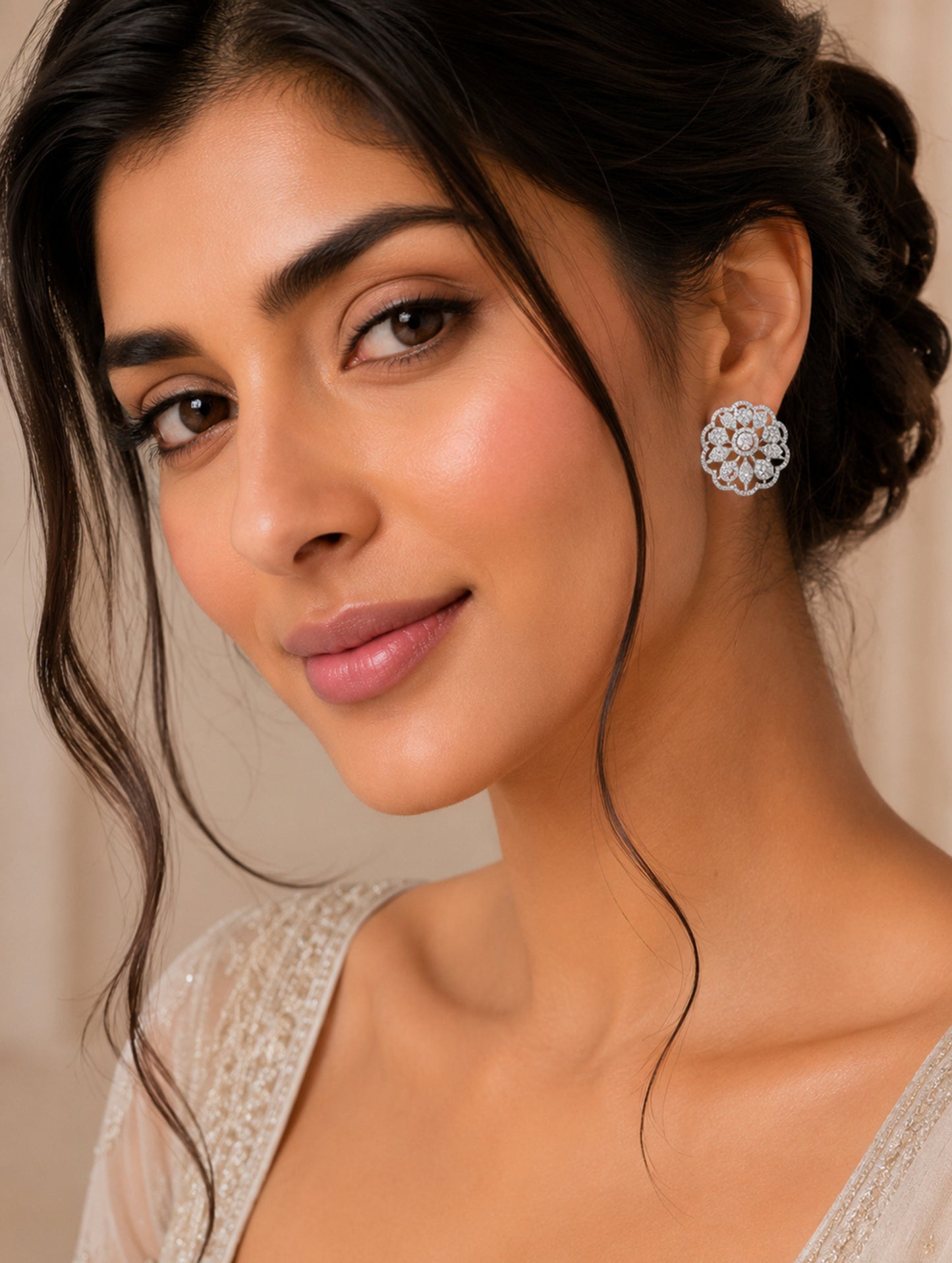 Blossom Lace Stud Earrings