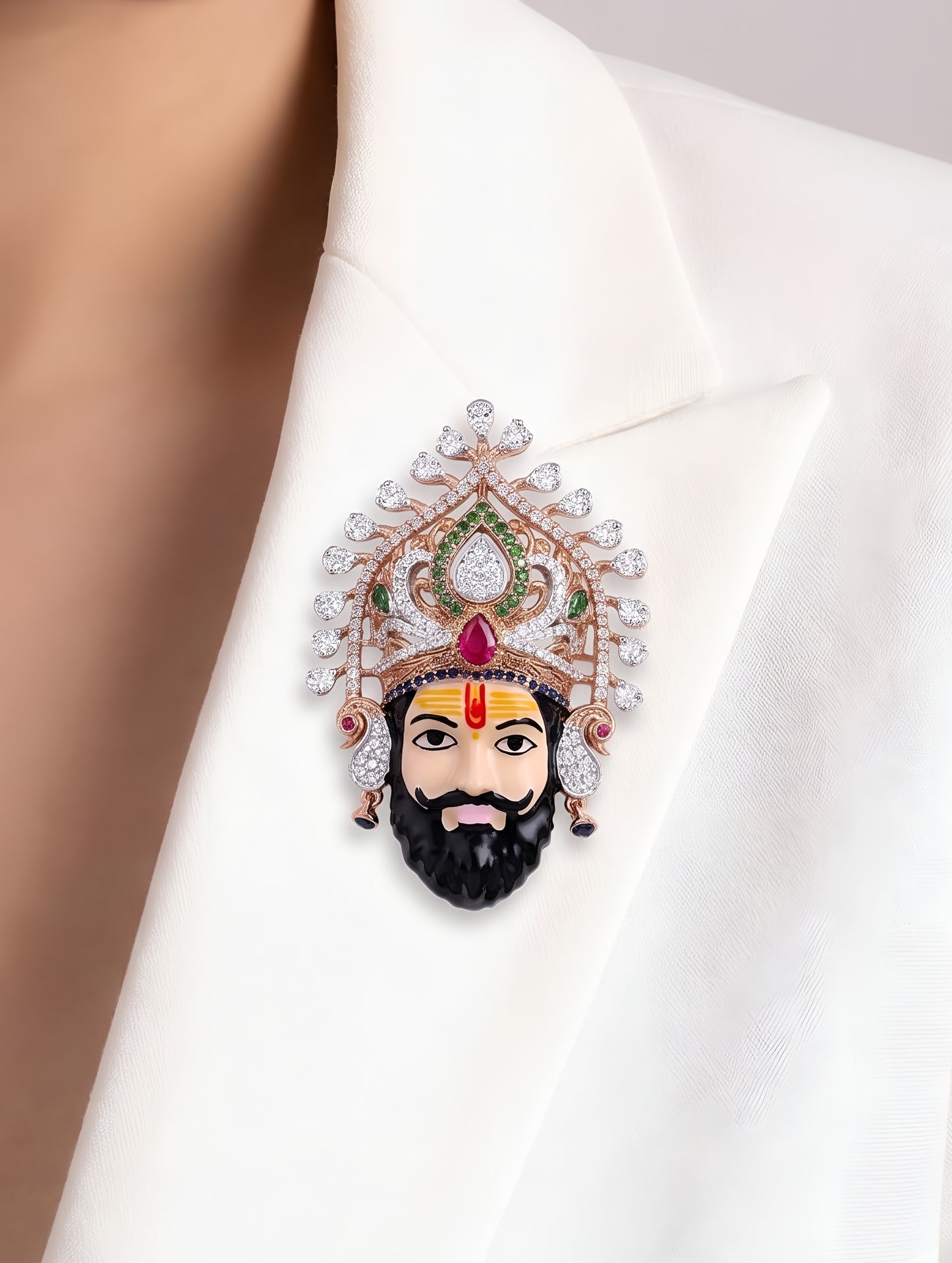 The Khatushyam Heritage Pendant Brooch