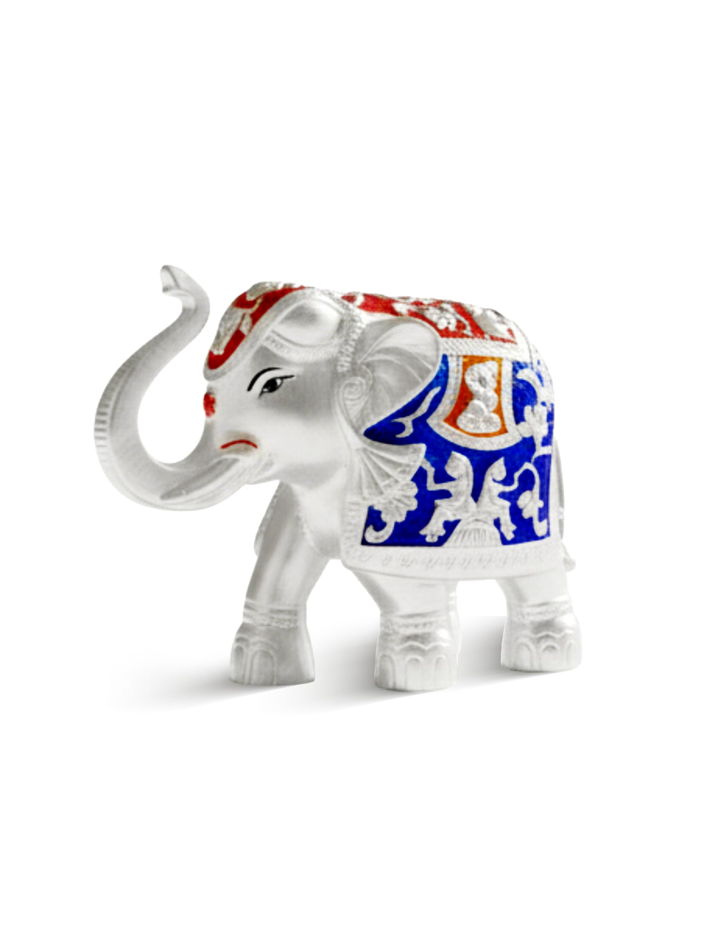 Silver Coated Serenity Elephant