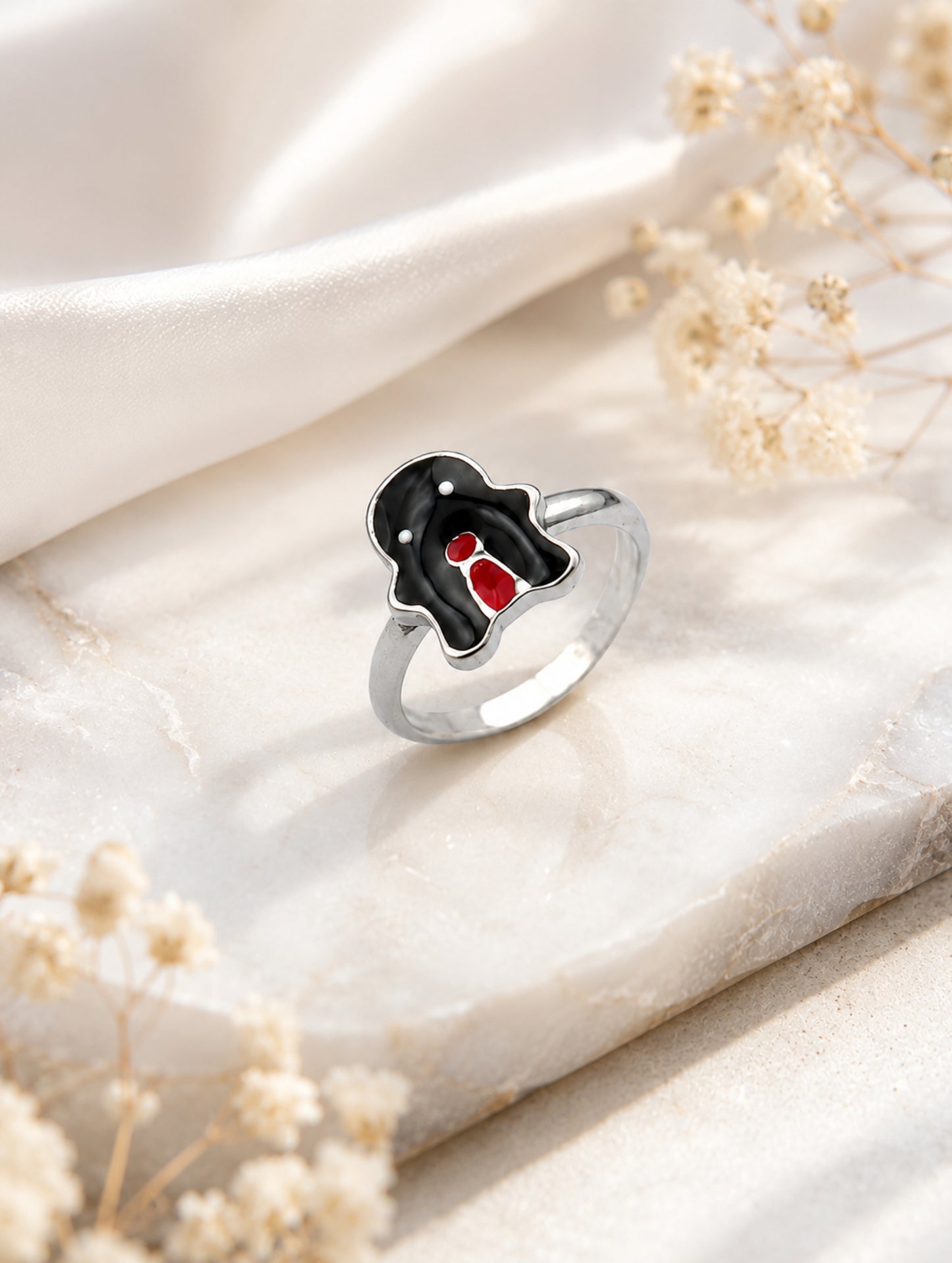 Lucky Hamsa Protection Kids Ring