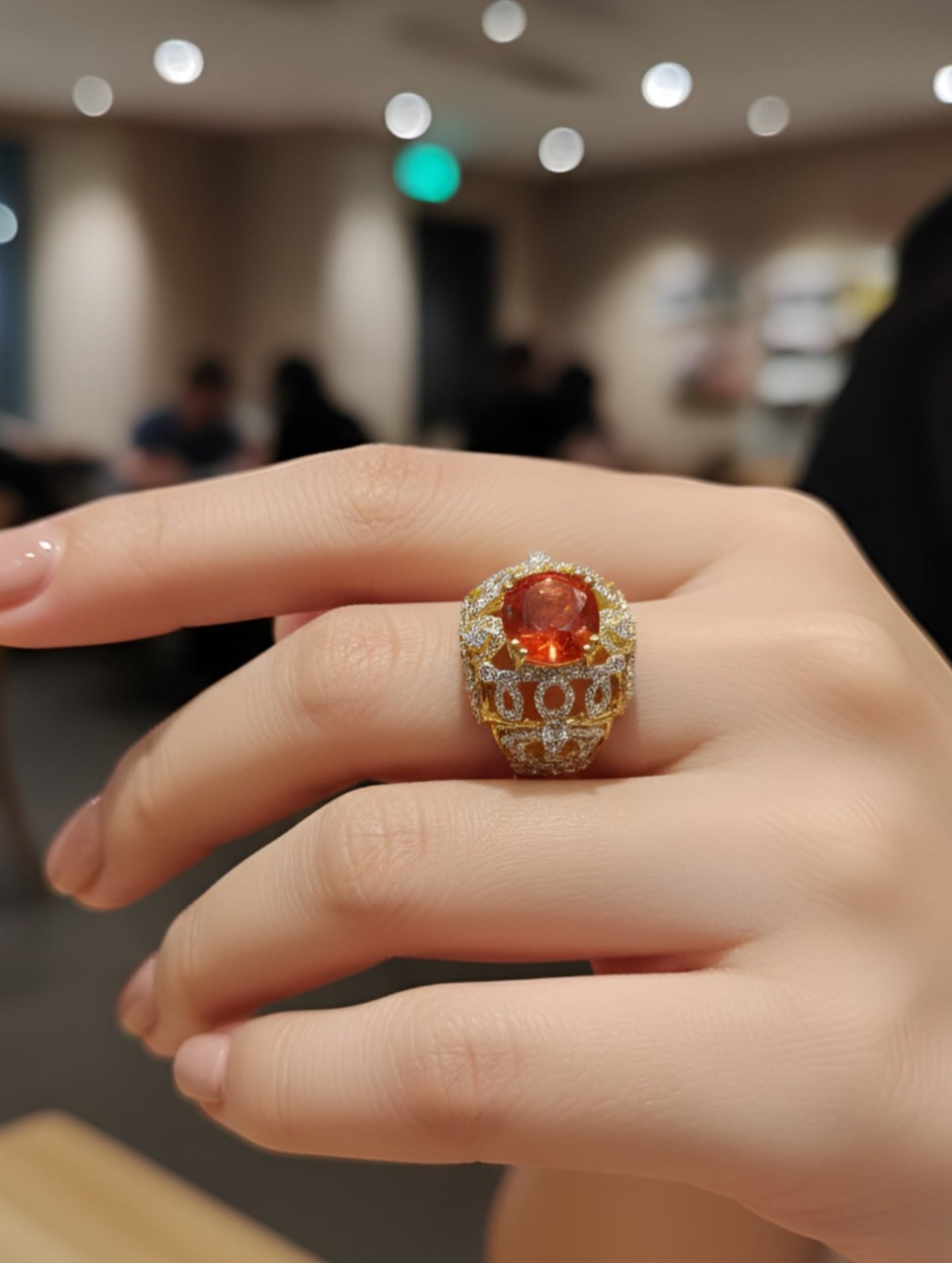 Premium Amber Luxe Ring