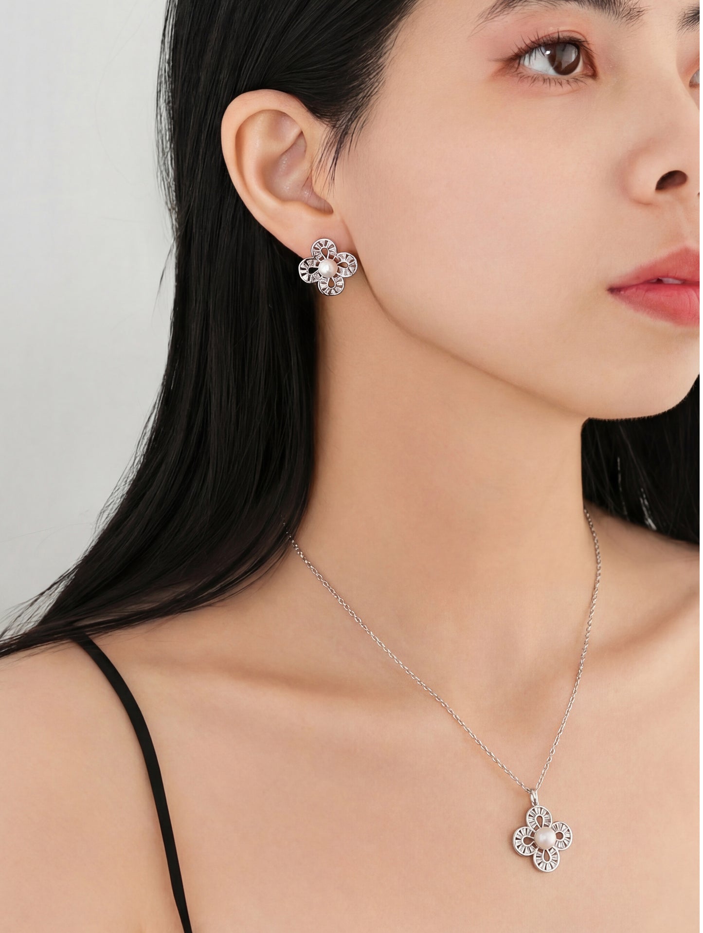 Moonlit Blossom Jewelry Set