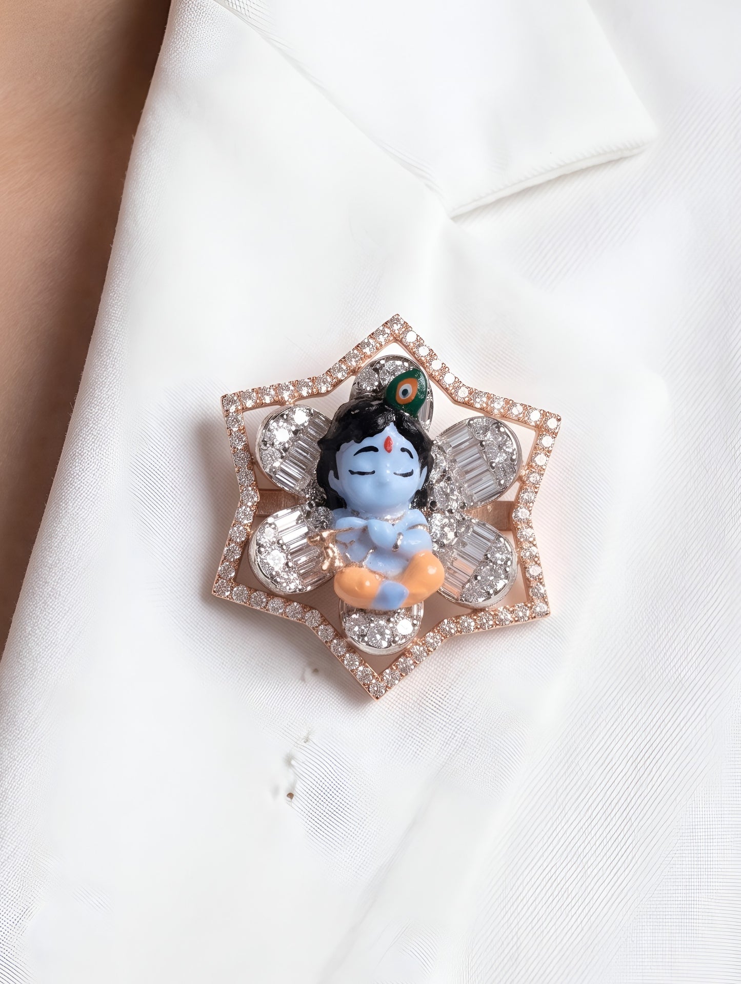 The Baal Krishna Bloom Pendant Brooch