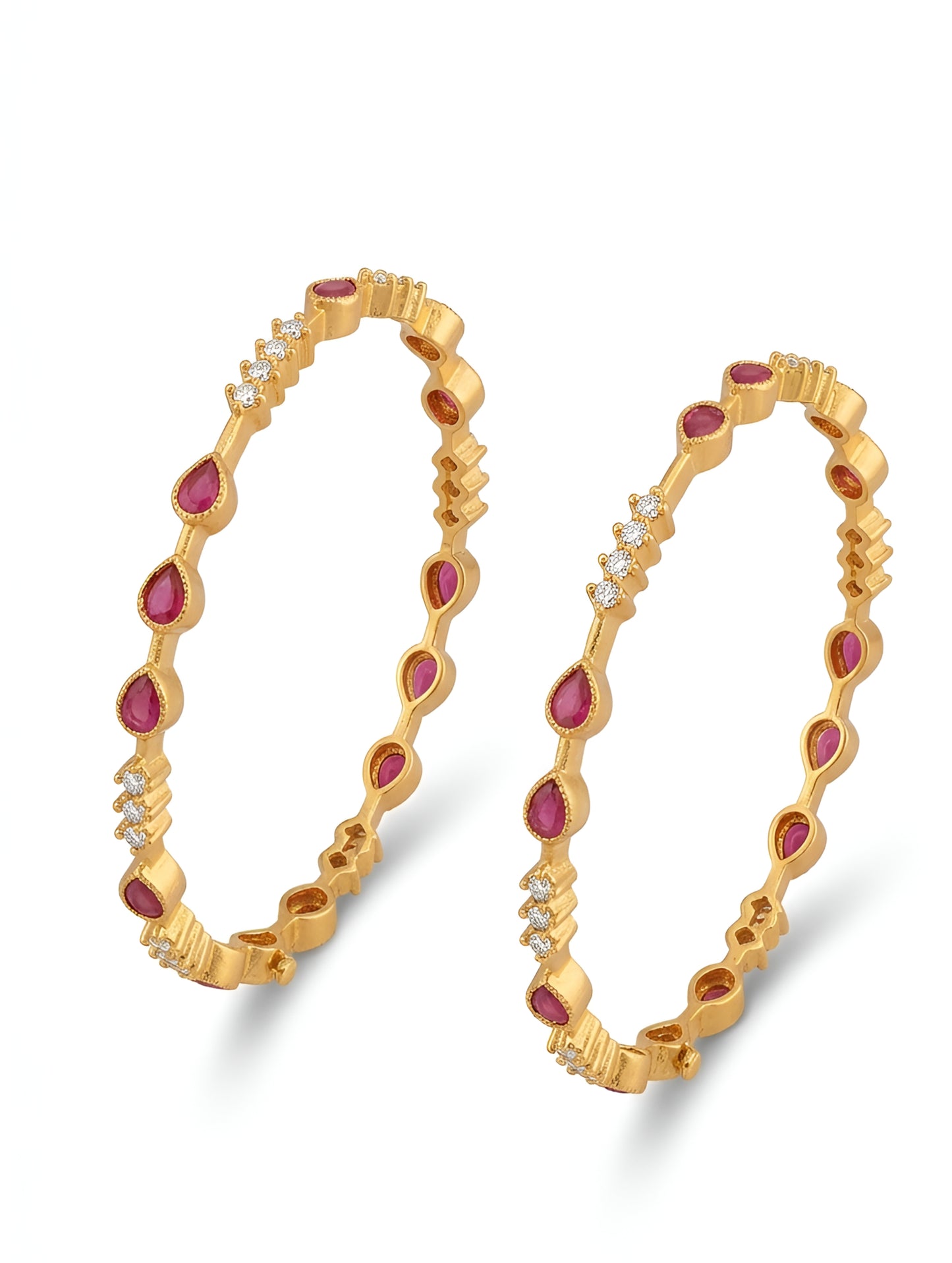 Nazakat  Golden Blossom Bangles