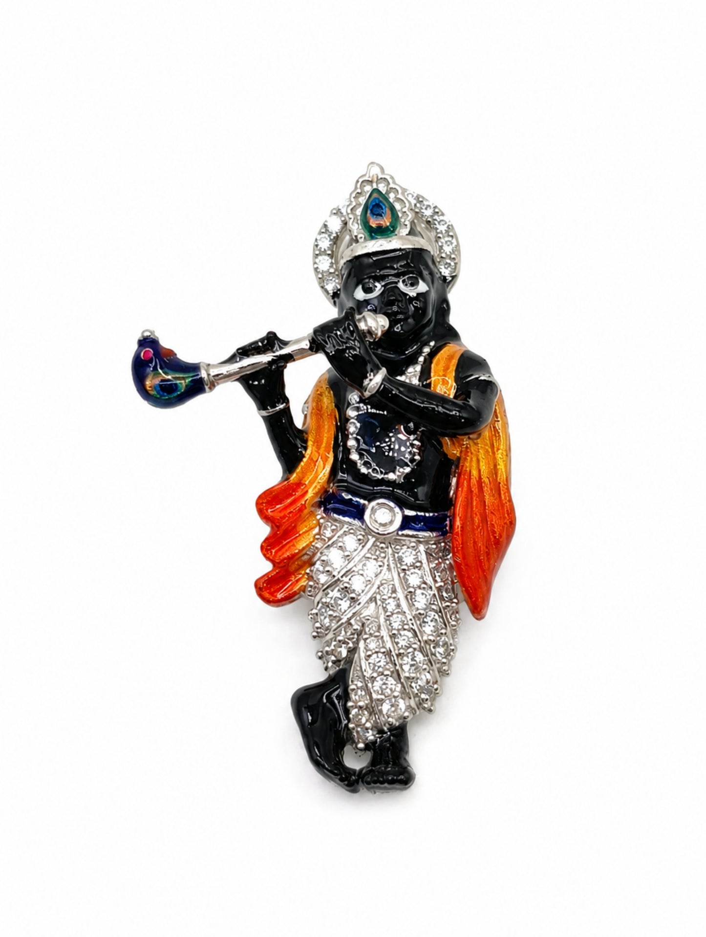 Premium Shyam Murli Krishna Pendant Cum Brooch