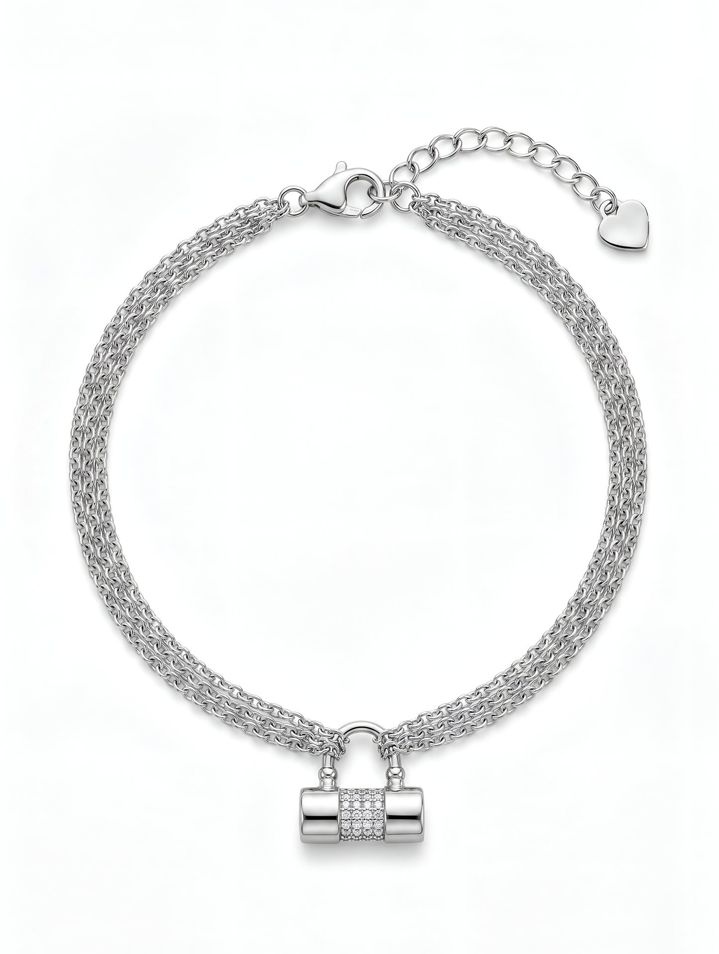 Luxe Lock Charm Bracelet