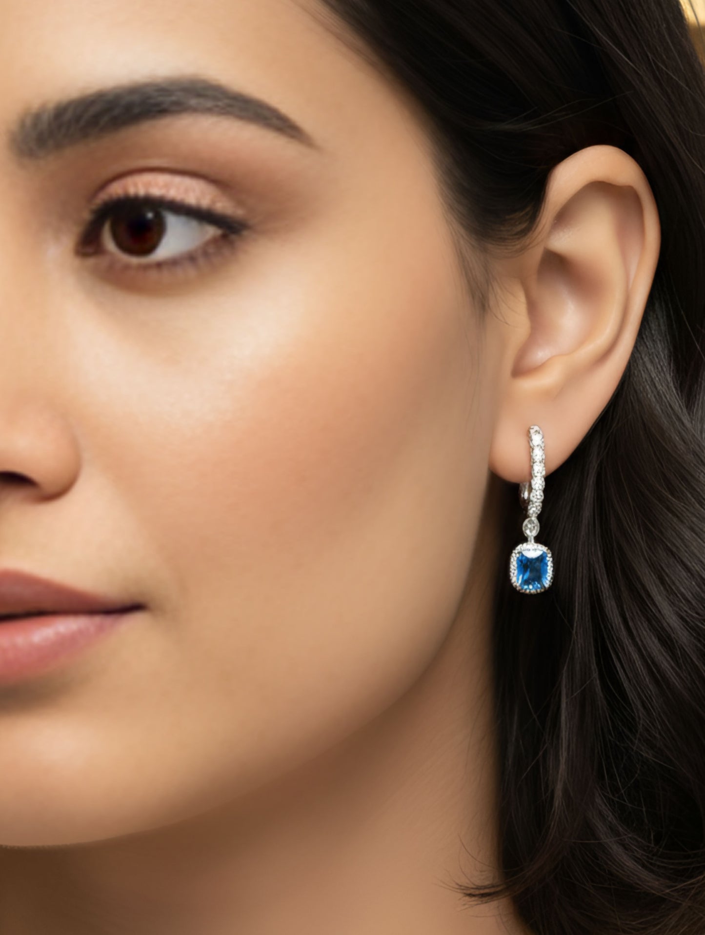 Premium Azure Grace Drop Earring