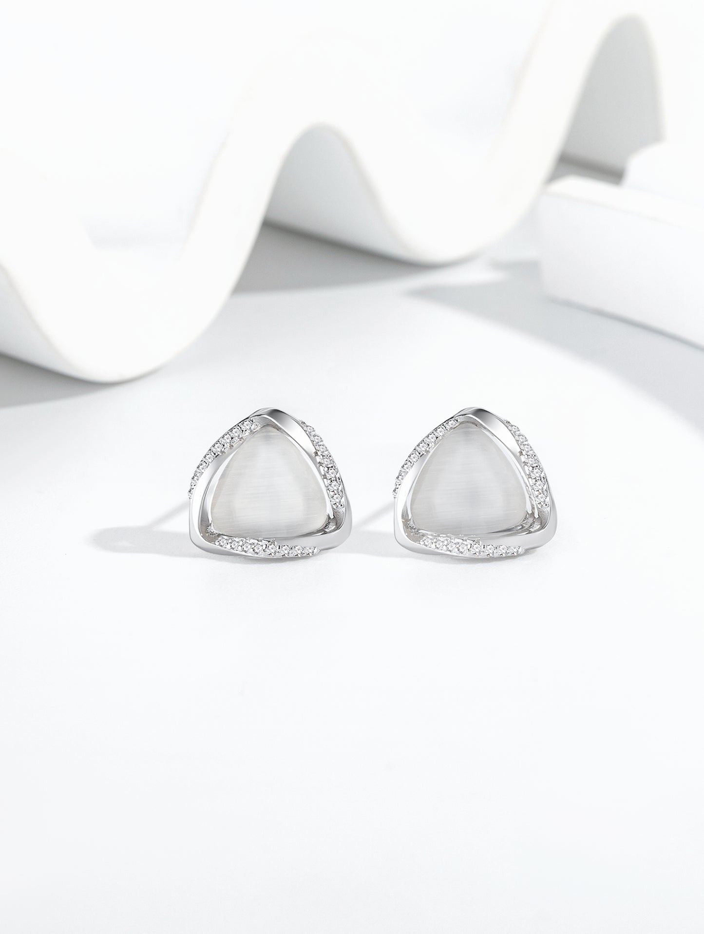 MOONLIGHT TRIANGLE EARRINGS
