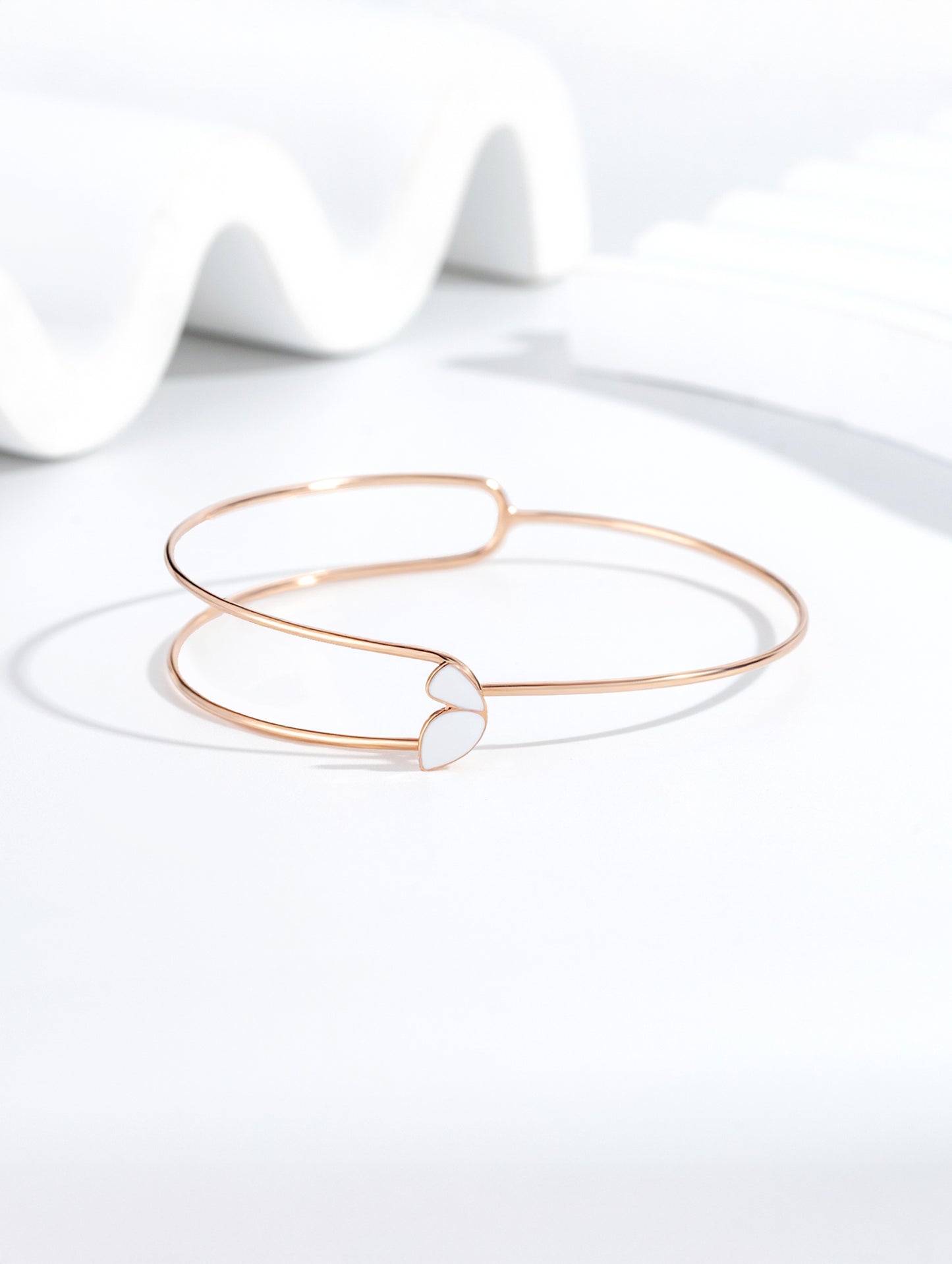 Rose Aura Open Bracelet