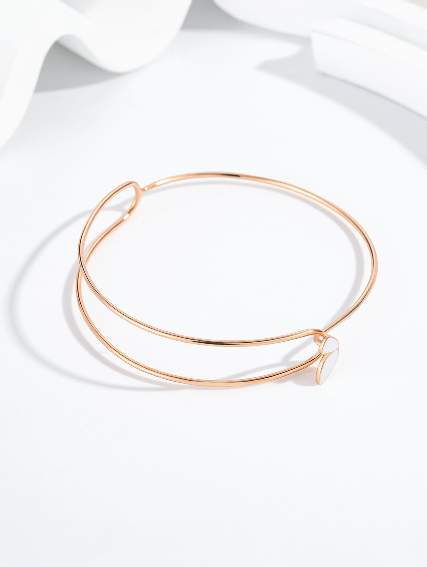 Rose Aura Open Bracelet