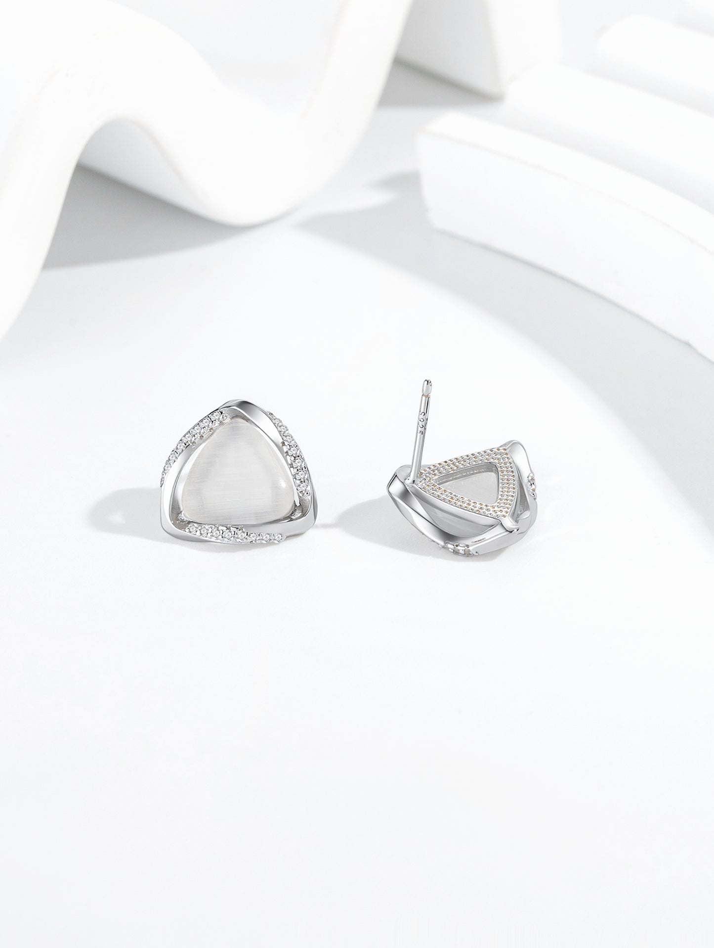 MOONLIGHT TRIANGLE EARRINGS