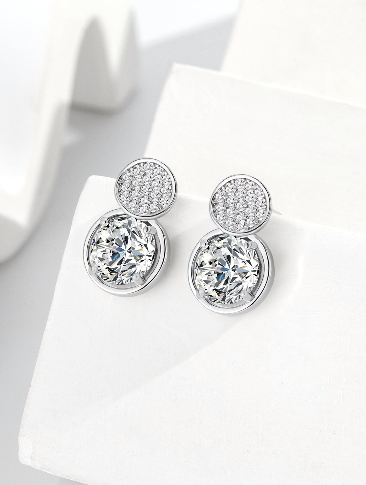 DOUBLE DAZZLE DROPS EARRINGS