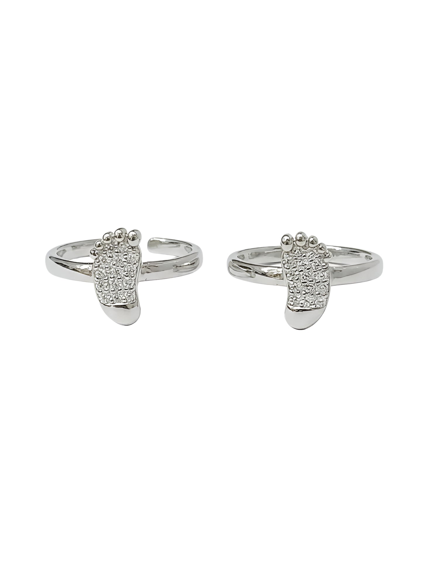 Tiny Steps Silver Toe Ring