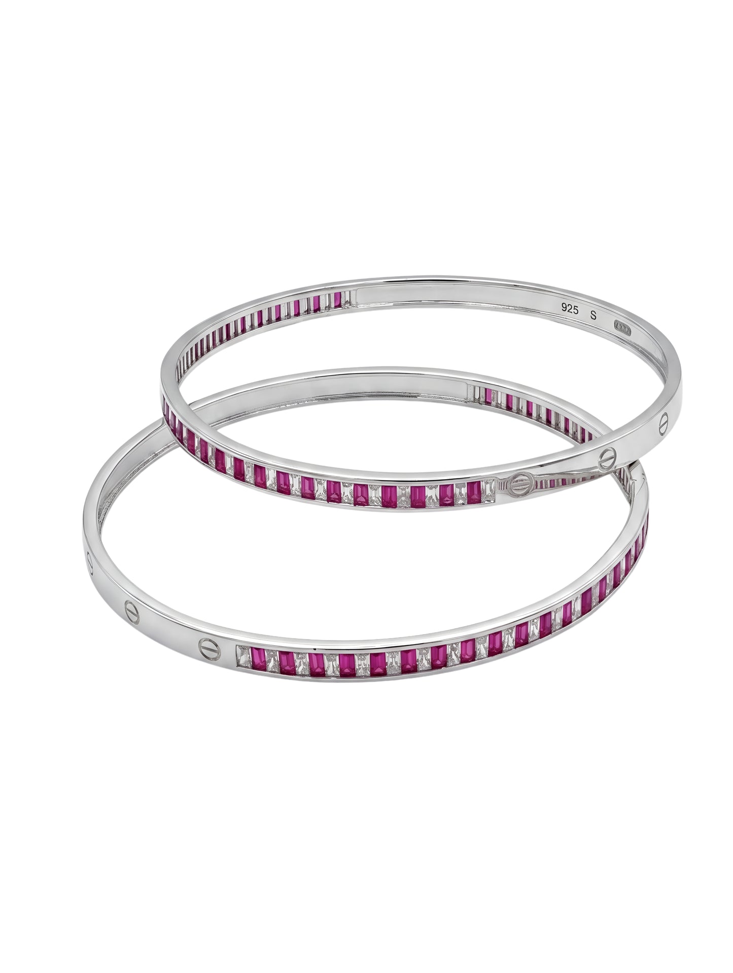 Ruby Radiance Eternity Bangles