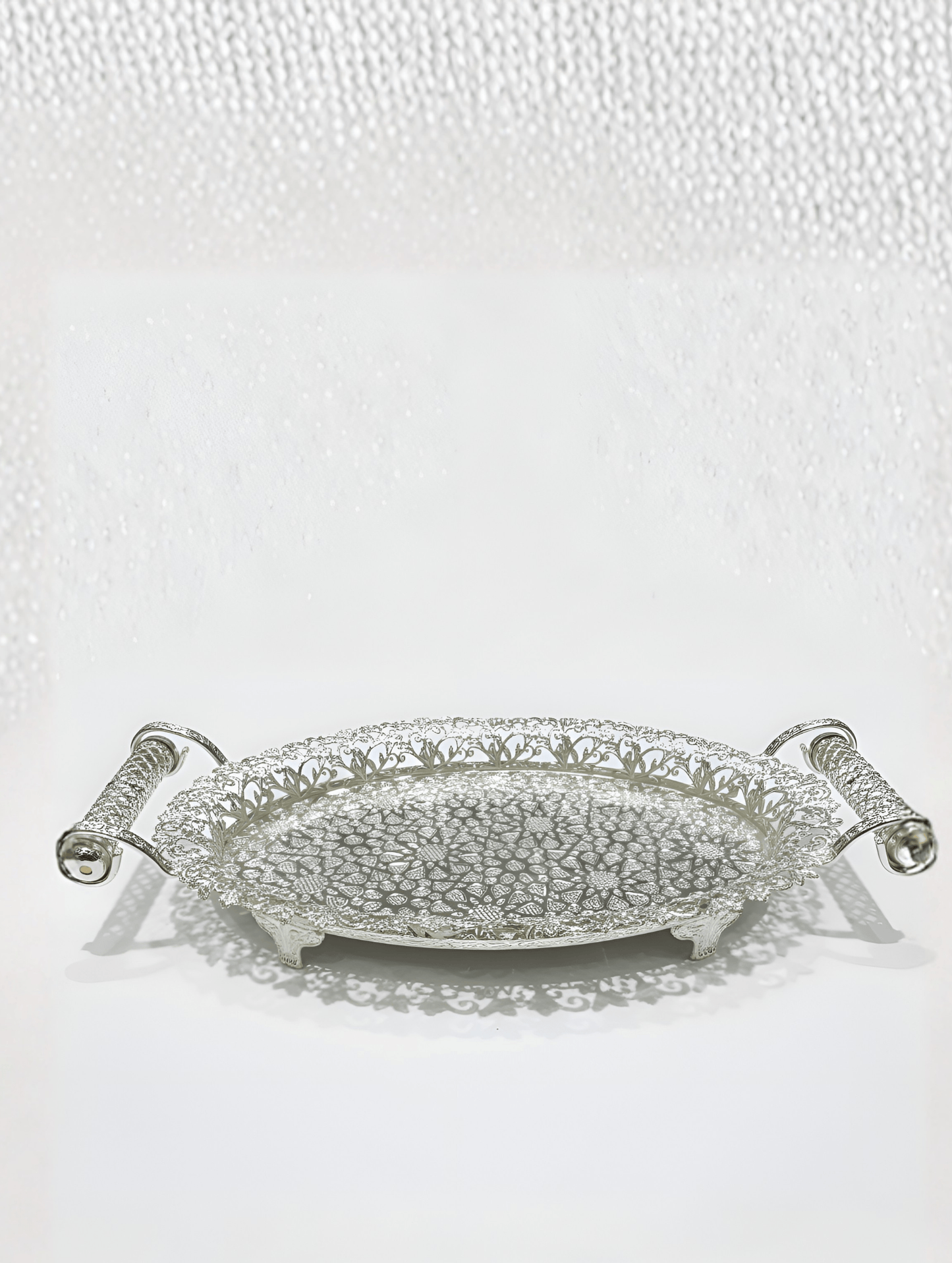 Imperial Lacework Silver Coated Tray