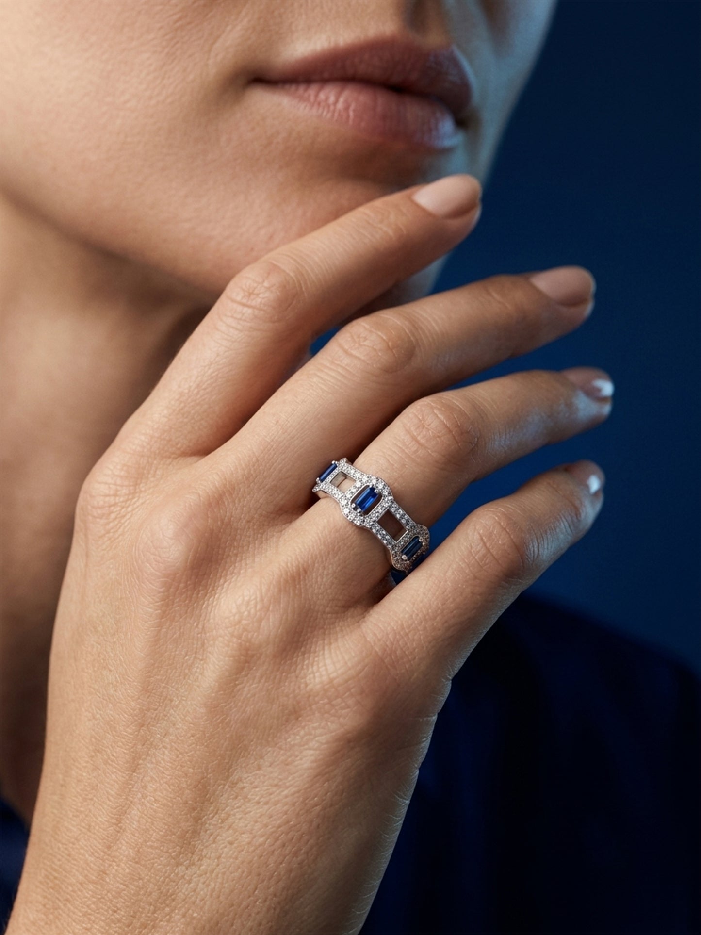 Blue Velvet Ring