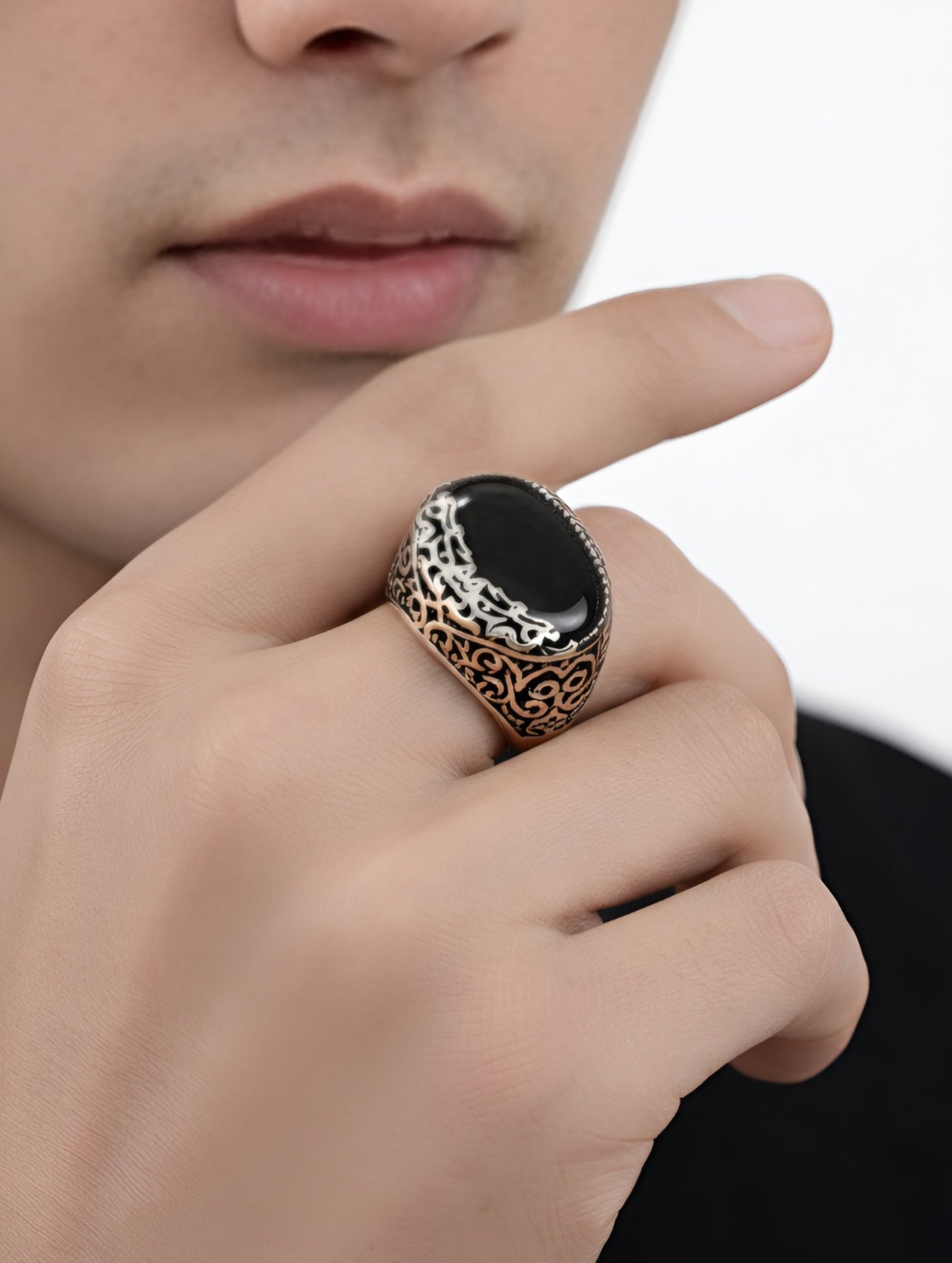 NOIR AURELION GENTS RING