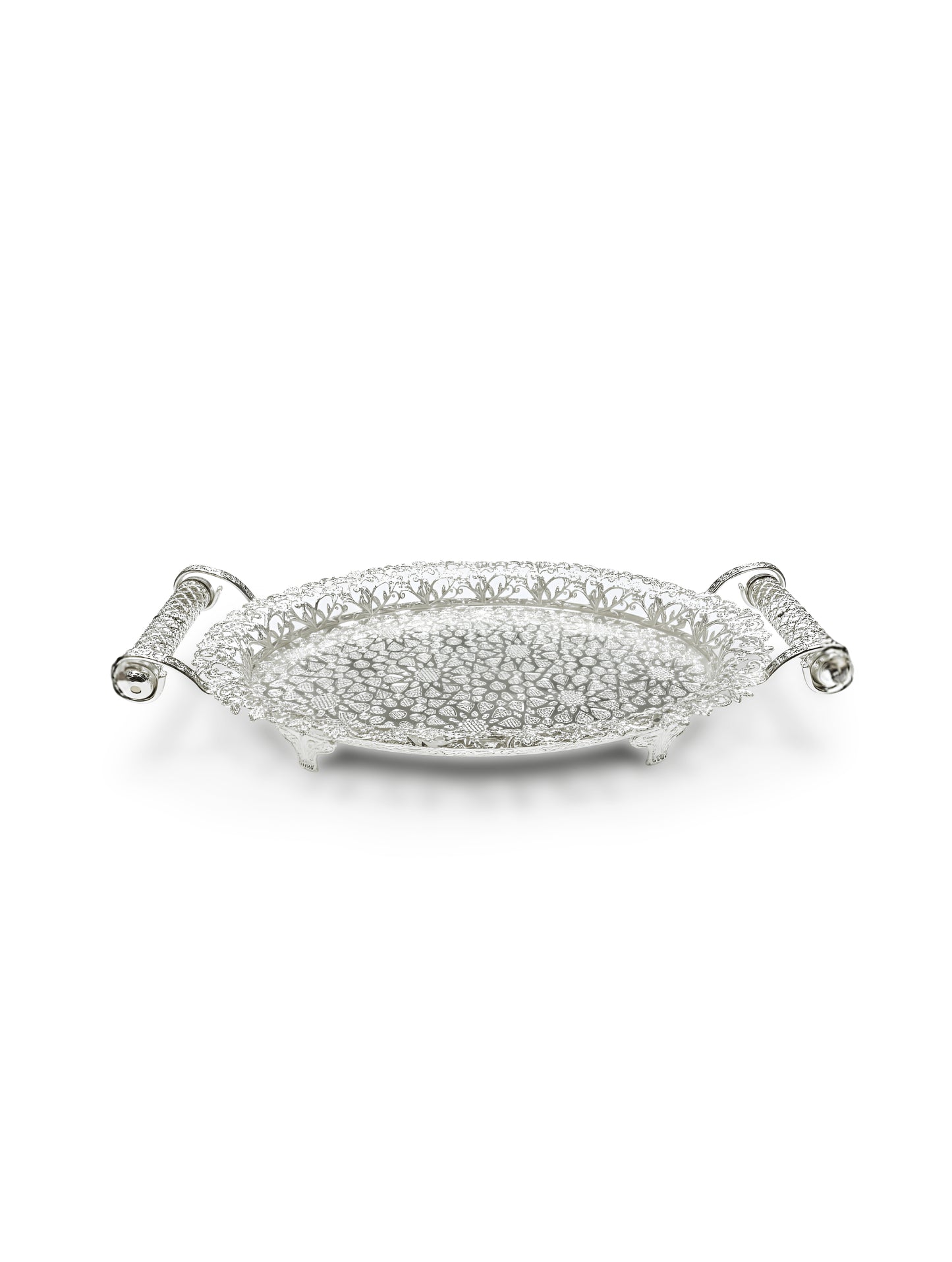 Imperial Lacework Silver Coated Tray