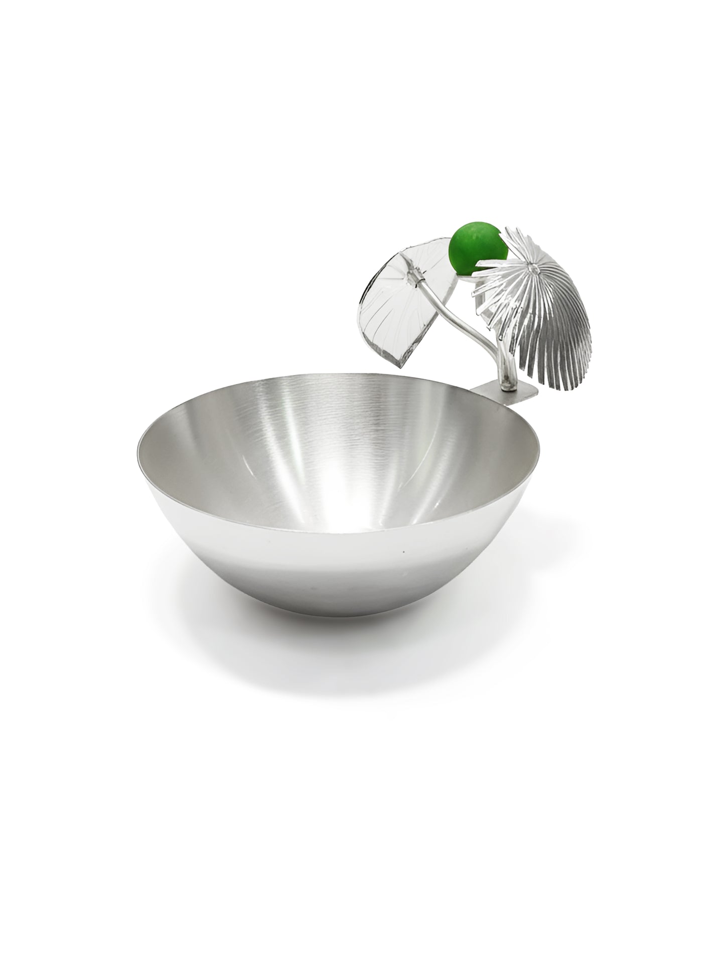 Silver Coated Oasis Display Bowl