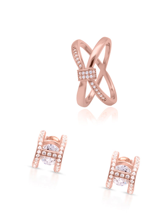 Load image into Gallery viewer, ROSE GOLD DELIGHTFUL COMBO (STYLE 1010)
