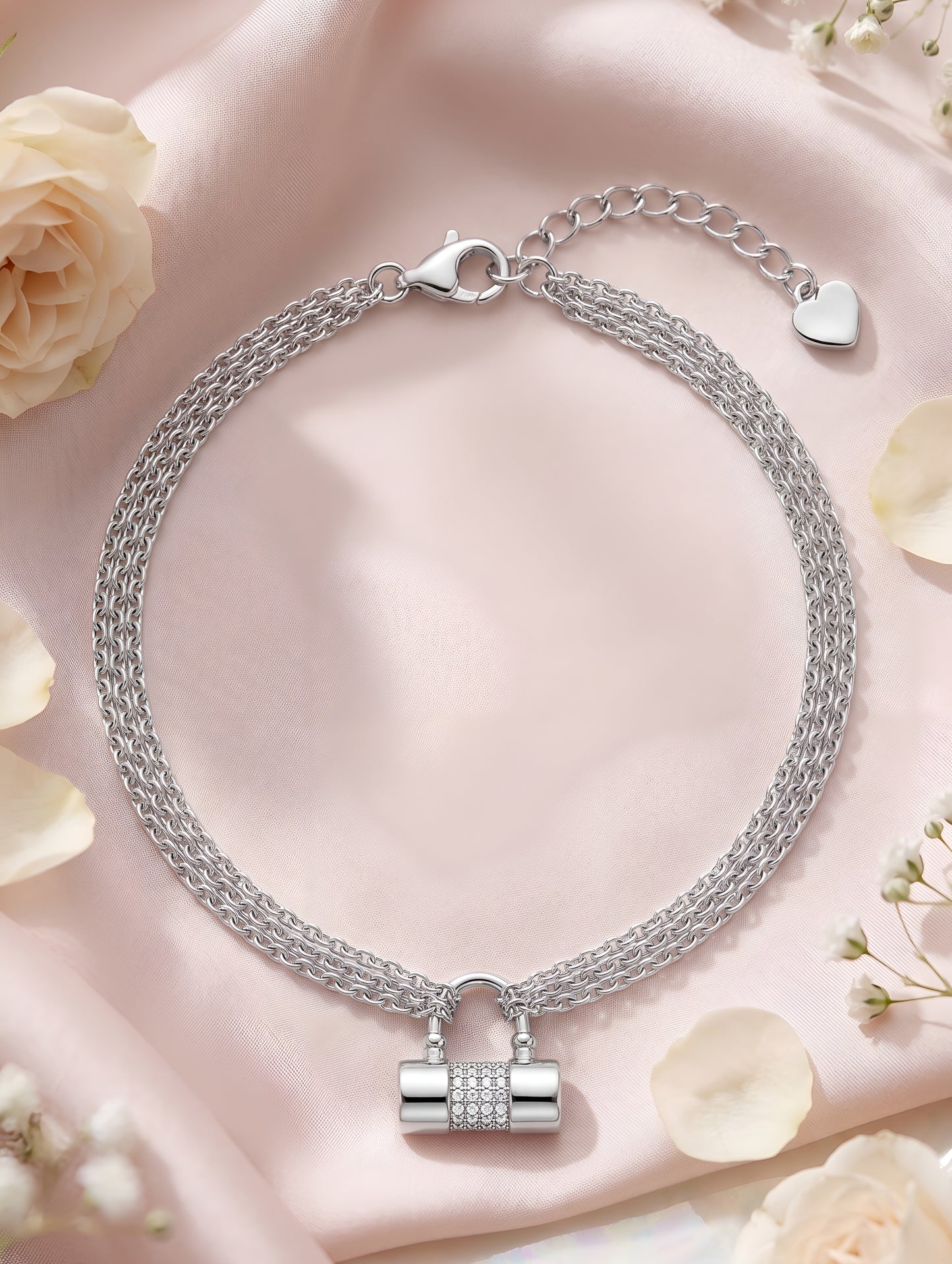 Luxe Lock Charm Bracelet