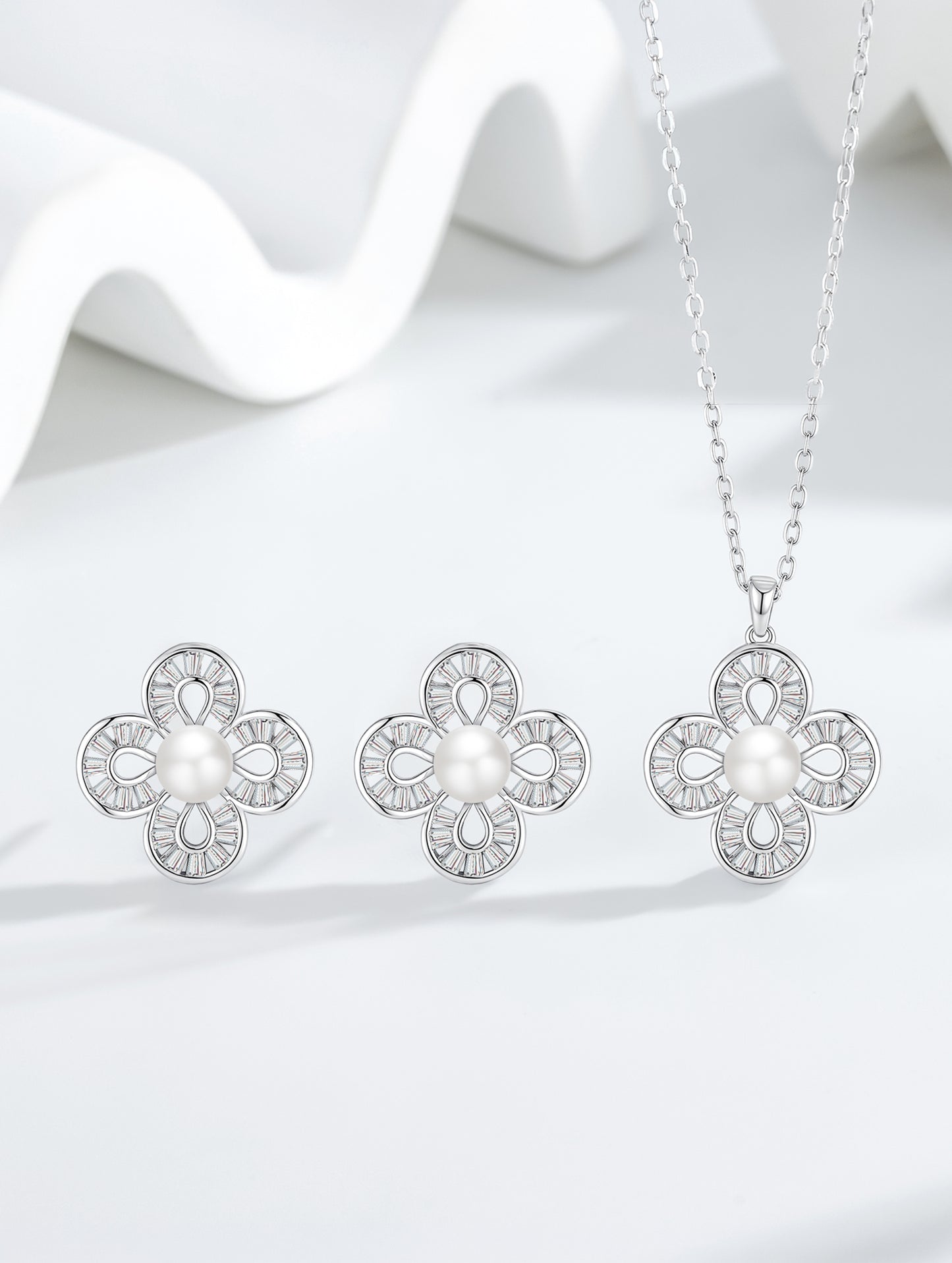 Moonlit Blossom Jewelry Set