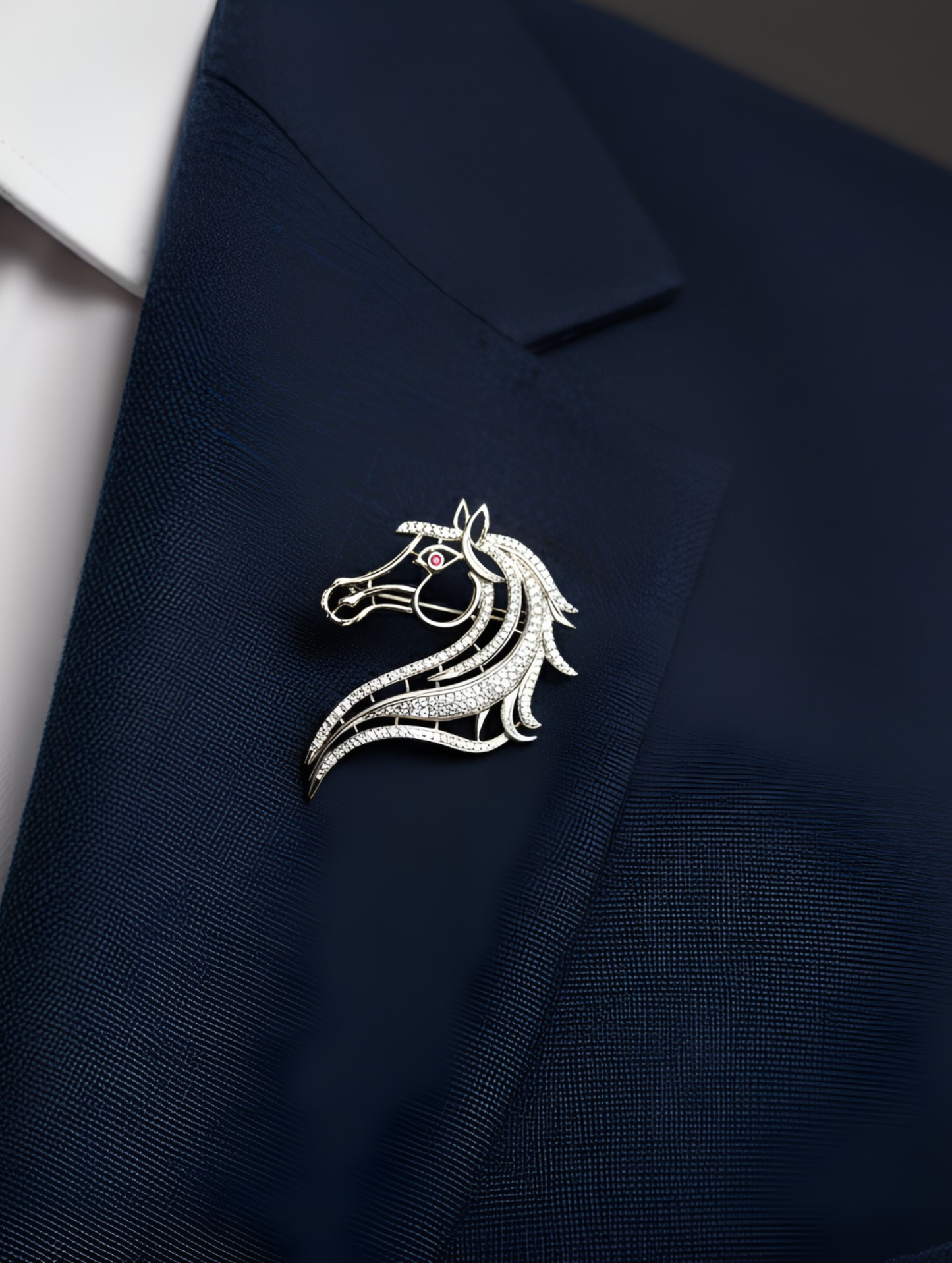 IMPERIAL HORSE CREST BROOCH