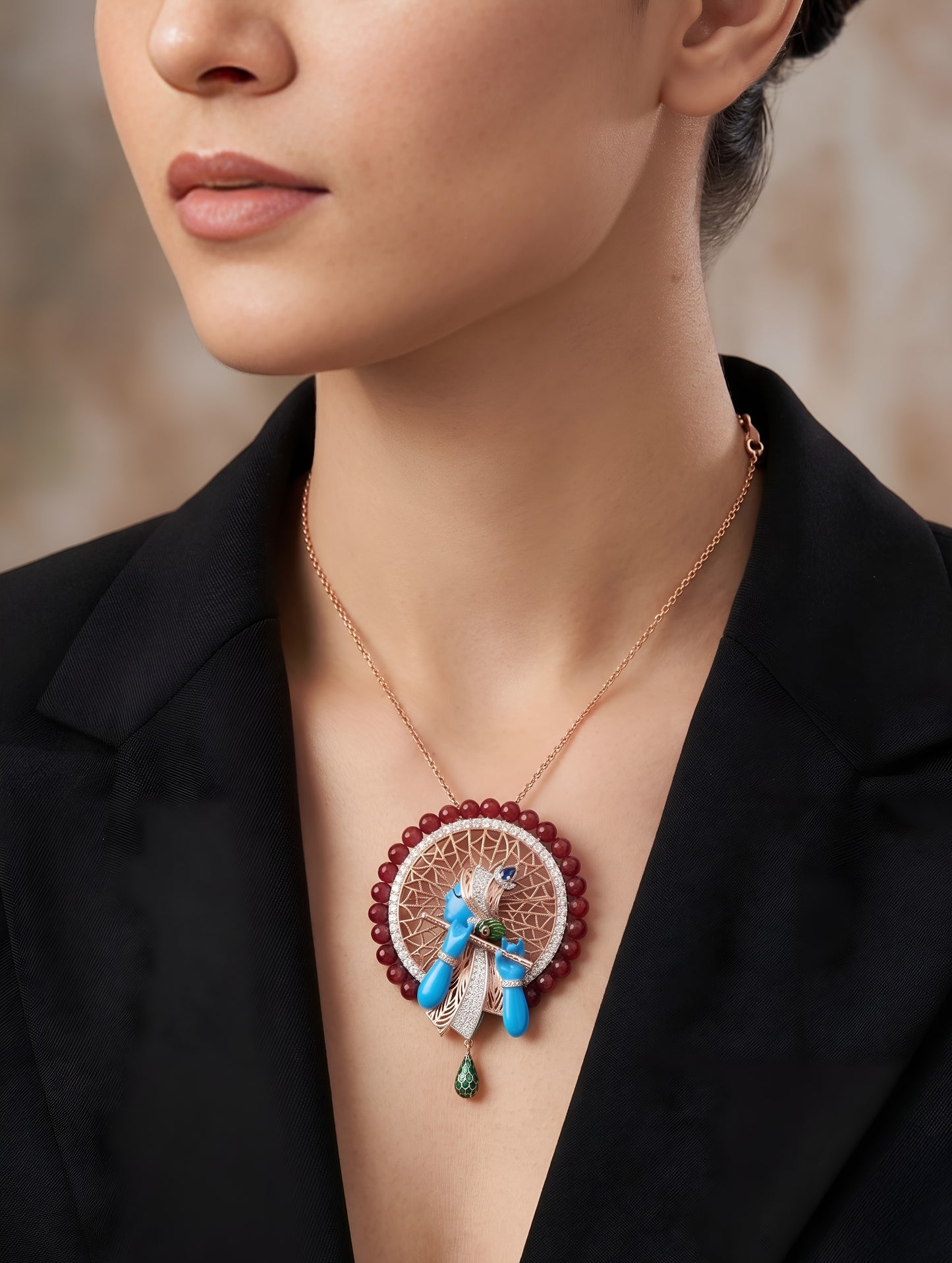 The Neel-Madhav Halo Pendant Brooch