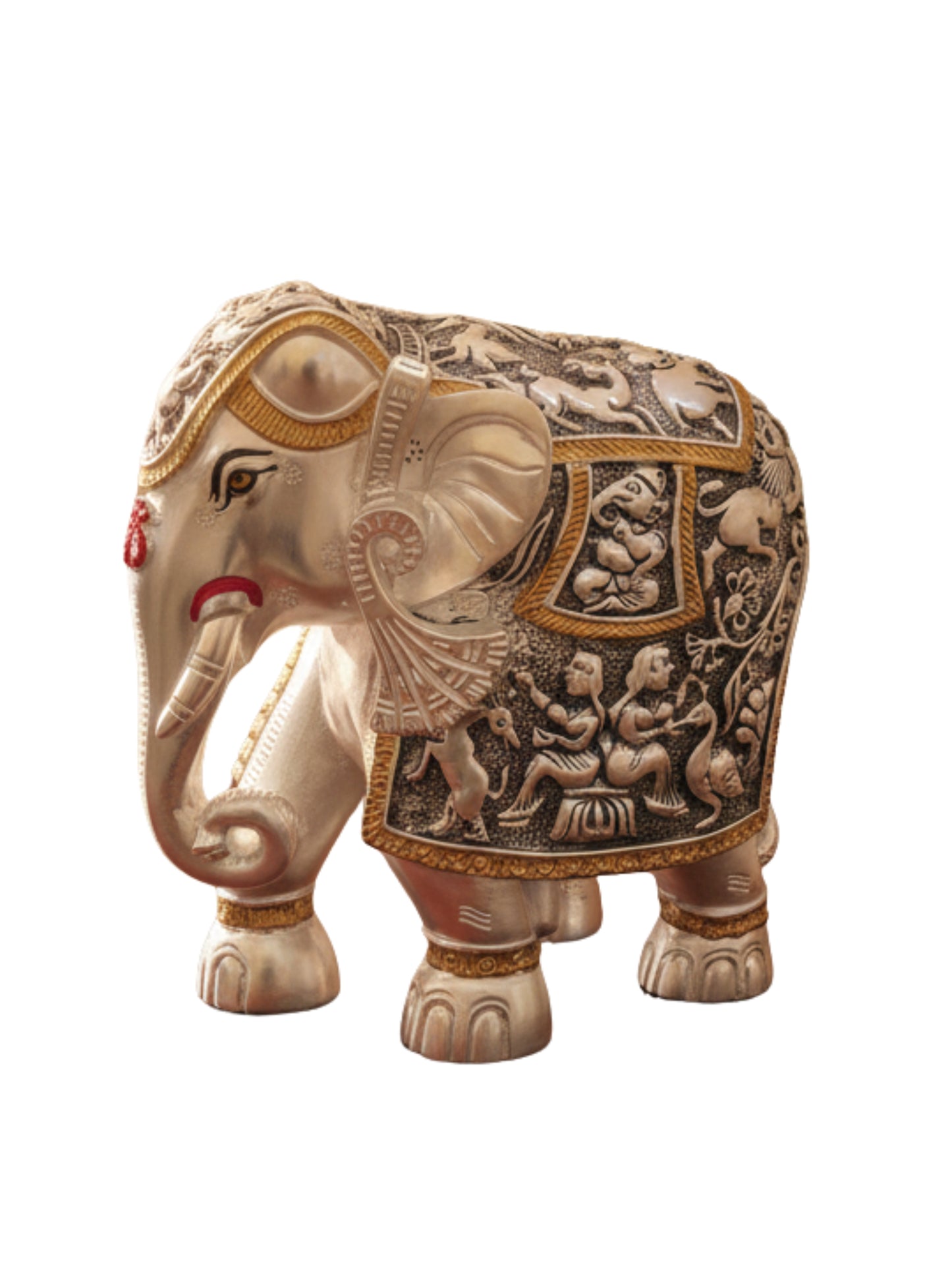 Regal Silver Coated Maharaja Elephant